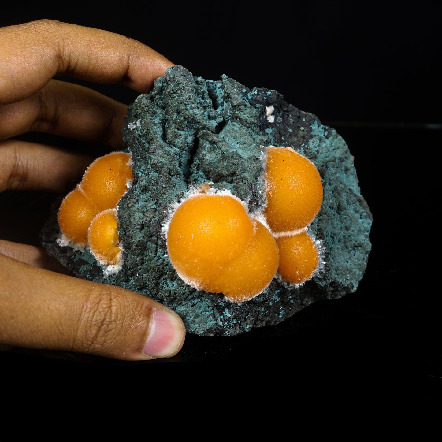 Thomsonite Orange Rare Find Natural Mineral Specimen # B 7045