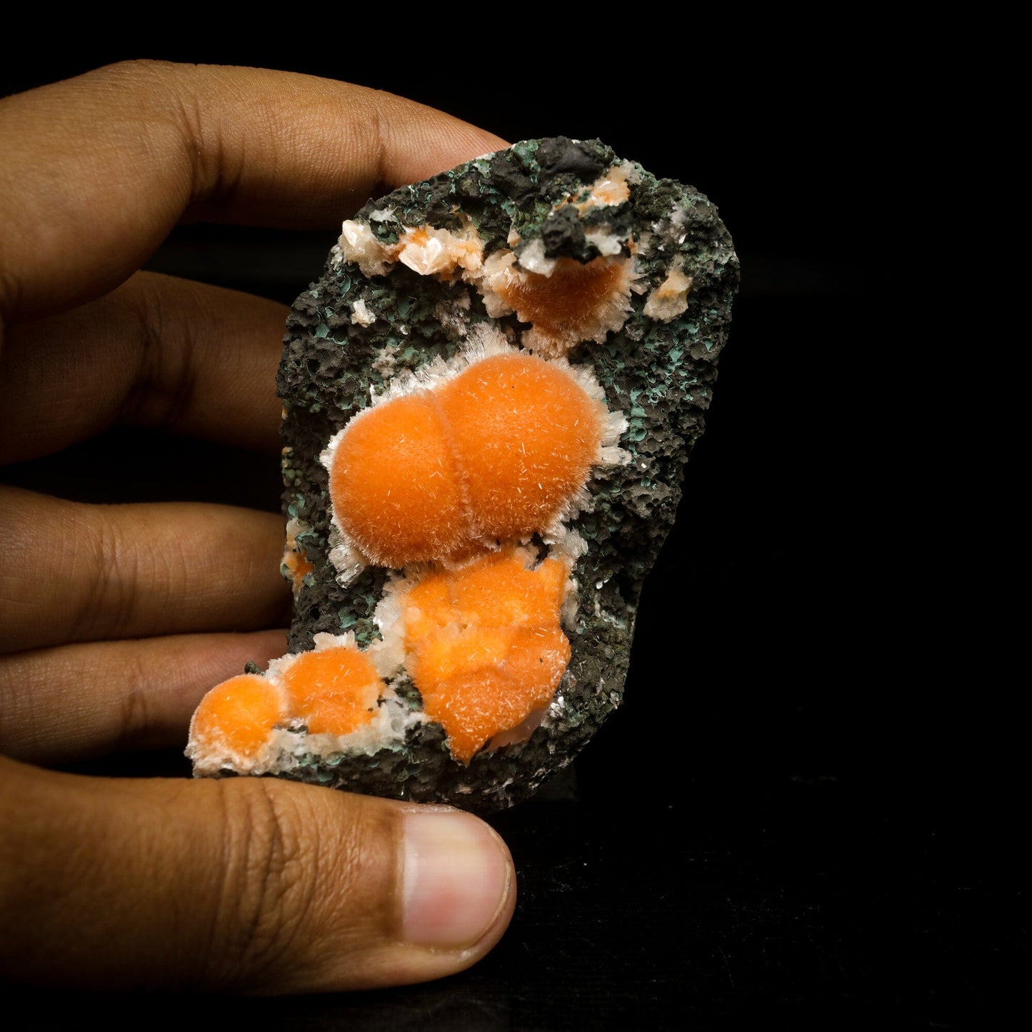 Thomsonite Orange Rare Find Natural Mineral Specimen # B 7065 Thomsonite Superb Minerals