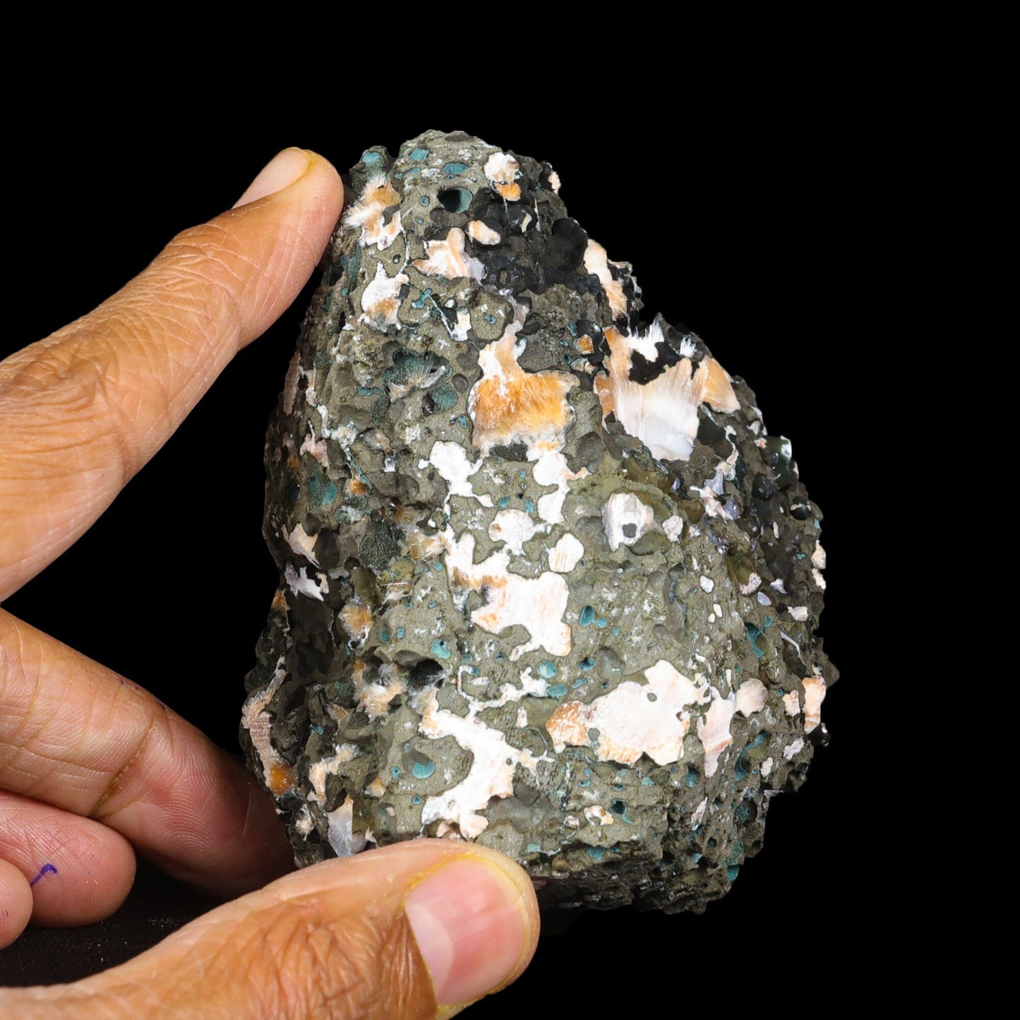 Thomsonite Orange Rare Find Natural Mineral Specimen # B 7071 Thomsonite Superb Minerals