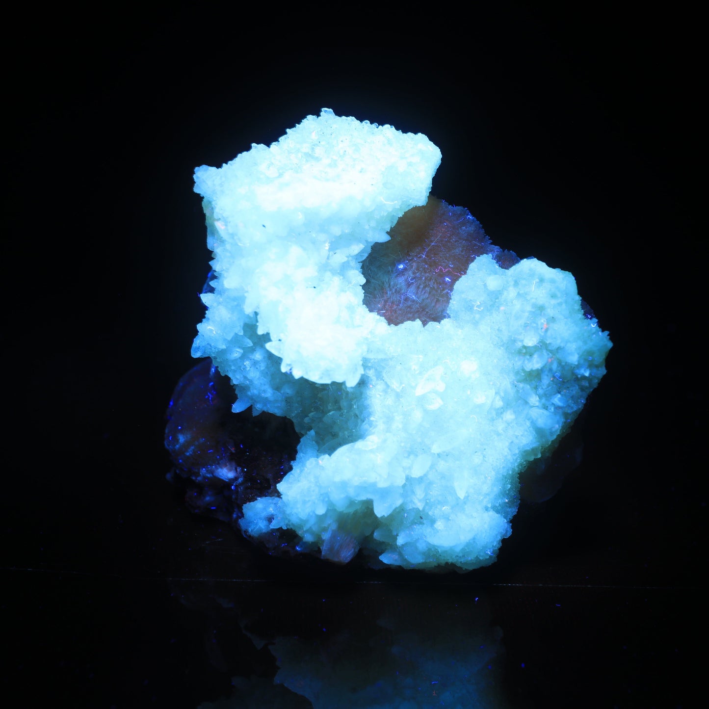 Thomsonite Orange Rare Find with Calcite Natural Mineral Specimen