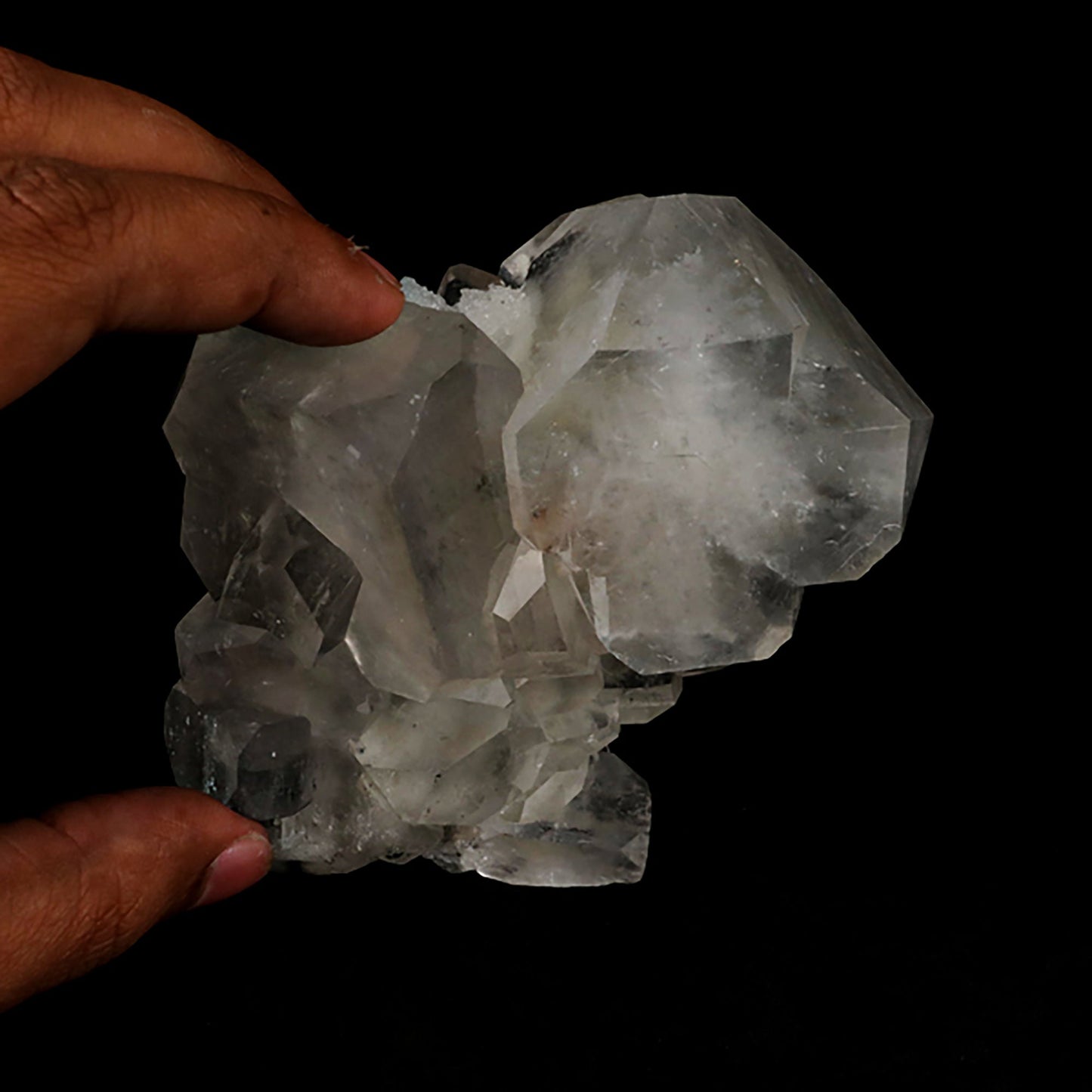 Apophyllite Cube with Chalcedony Natural Mineral Specimen # B 5441 Apophyllite Superb Minerals