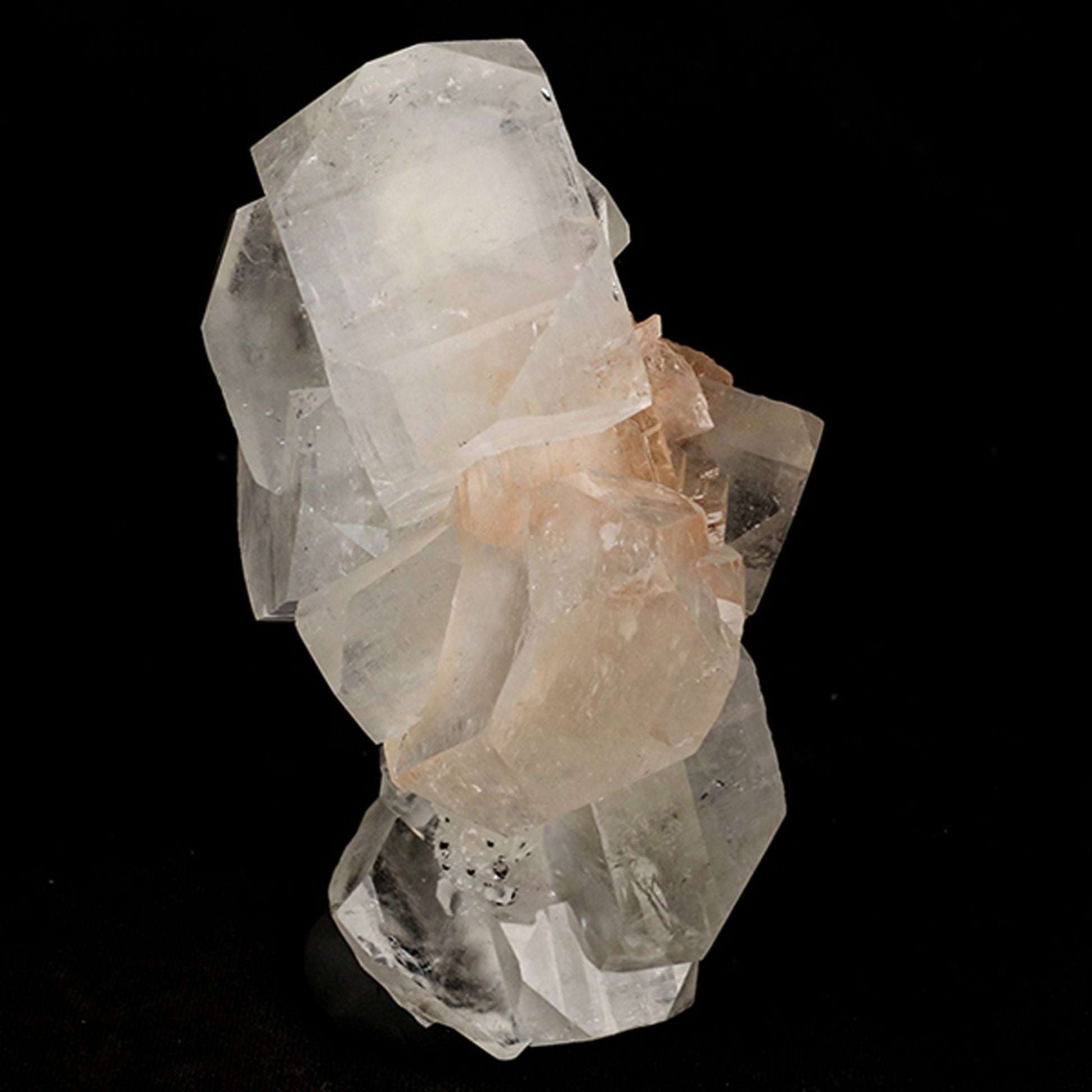 Apophyllite Cube with stilbite and Chalcedony Natural Mineral Specimen # B 5453 Apophylite Superb Minerals