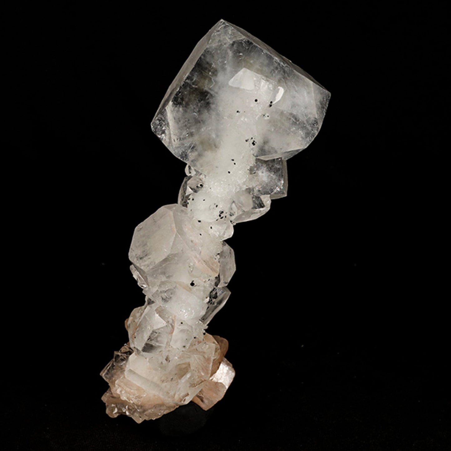 Apophyllite Cube with stilbite Natural Mineral Specimen # B 5457 Apophylite Superb Minerals