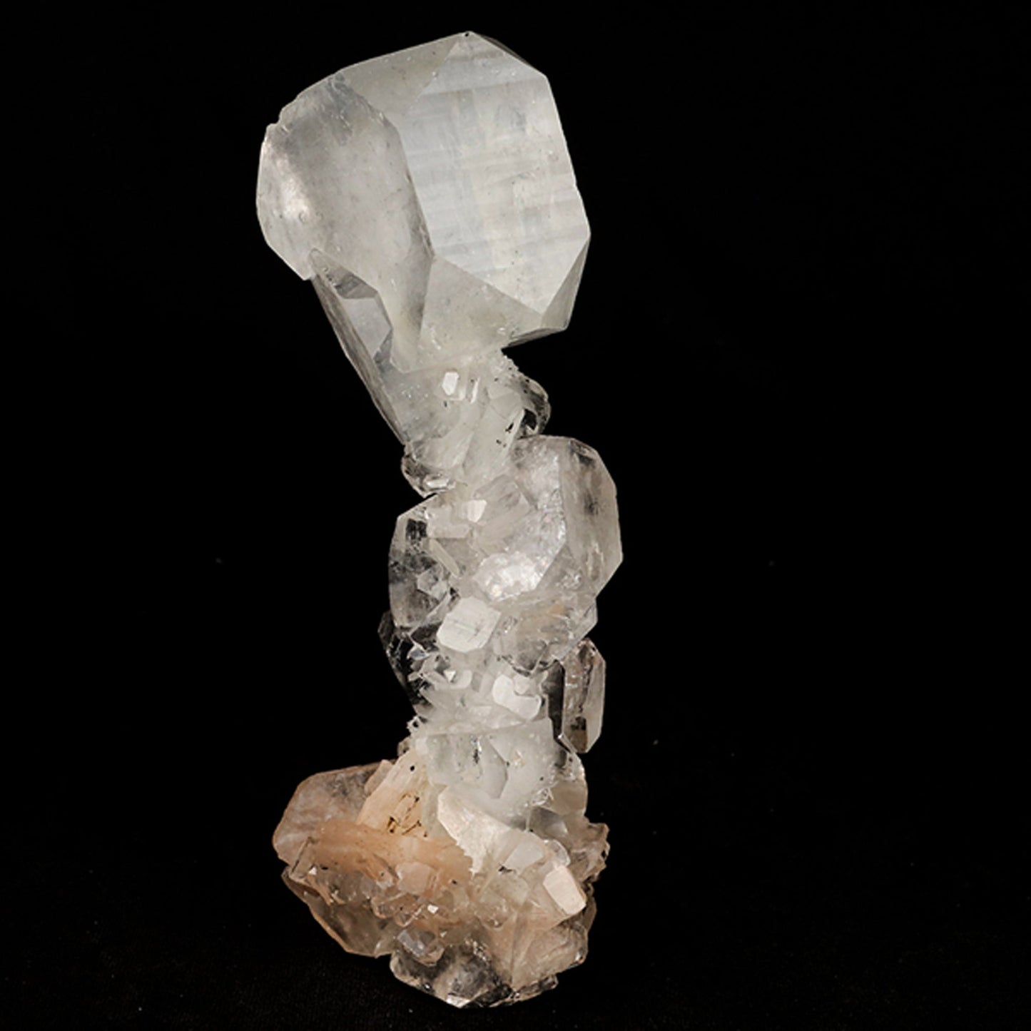 Apophyllite Cube with stilbite Natural Mineral Specimen # B 5457 Apophylite Superb Minerals