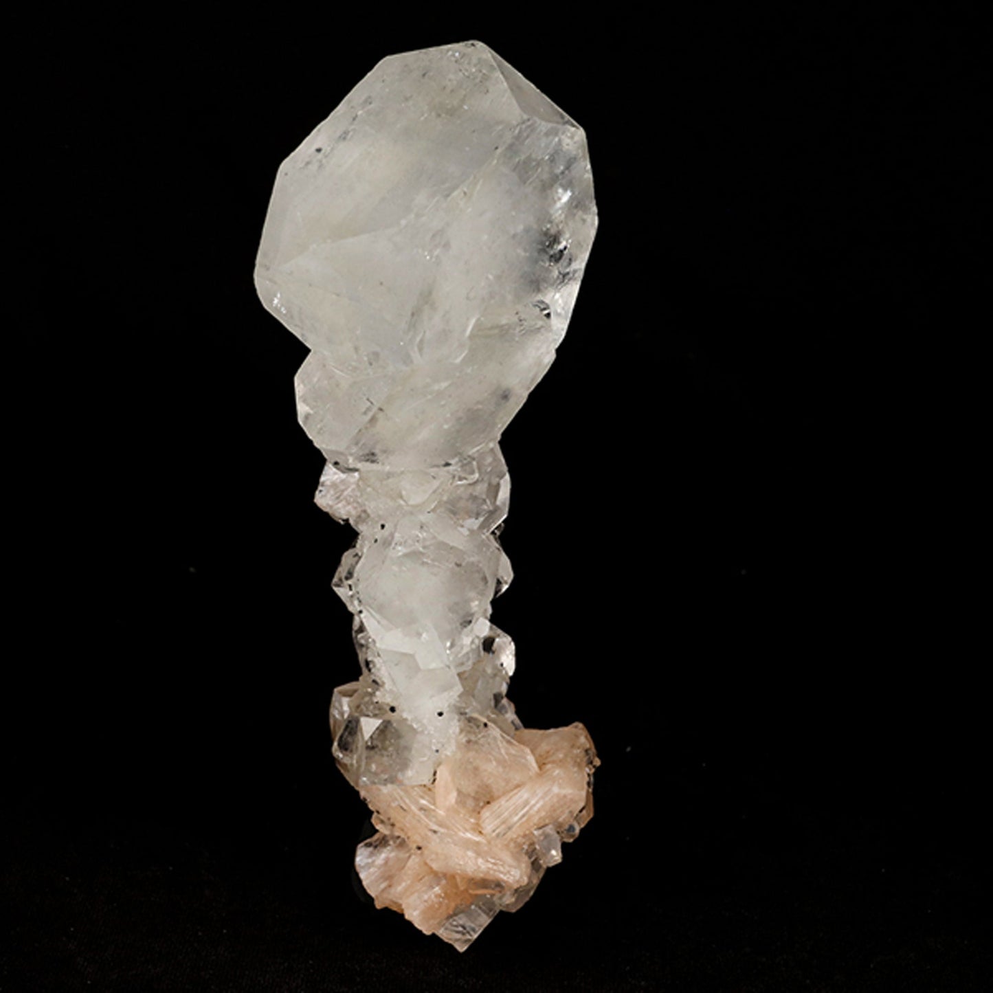 Apophyllite Cube with stilbite Natural Mineral Specimen # B 5457 Apophylite Superb Minerals