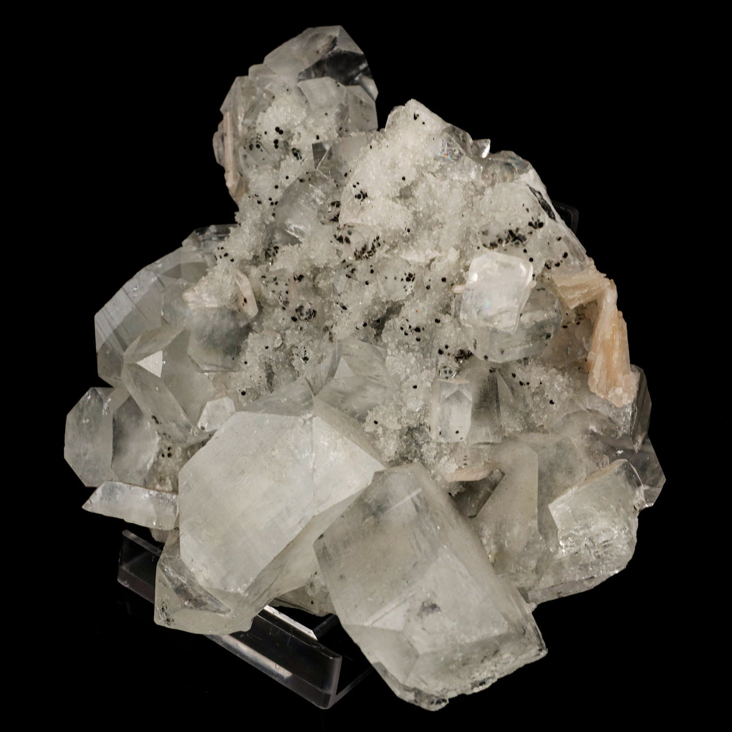 Apophyllite Cubes on Chalcedony Natural Mineral Specimen # B 5758 Scolecite Superb Minerals