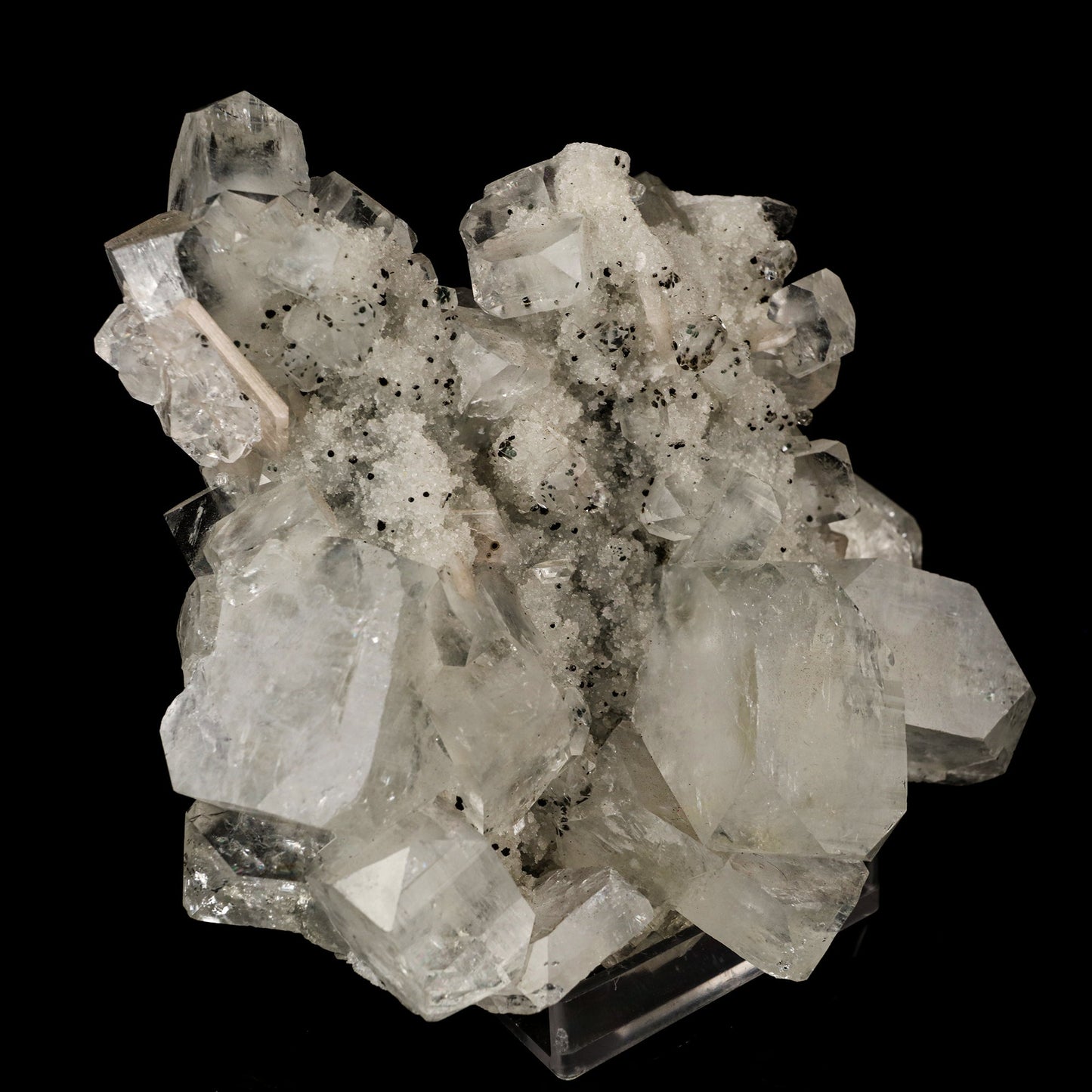 Apophyllite Cubes on Chalcedony Natural Mineral Specimen # B 5758 Scolecite Superb Minerals
