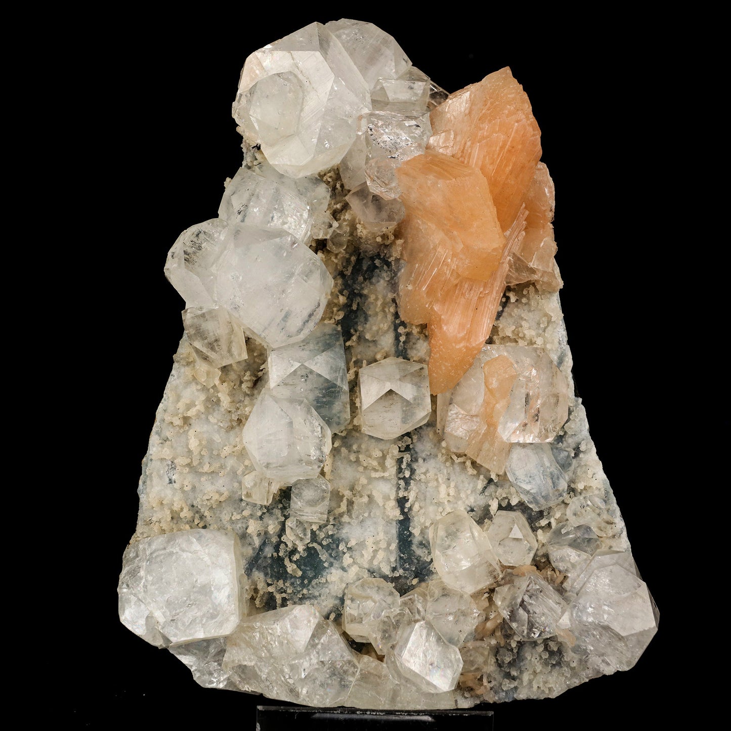 Apophyllite Cubes with Stilbite and Chalcedony Natural Mineral Specimen # B 5910 Apophyllite Superb Minerals