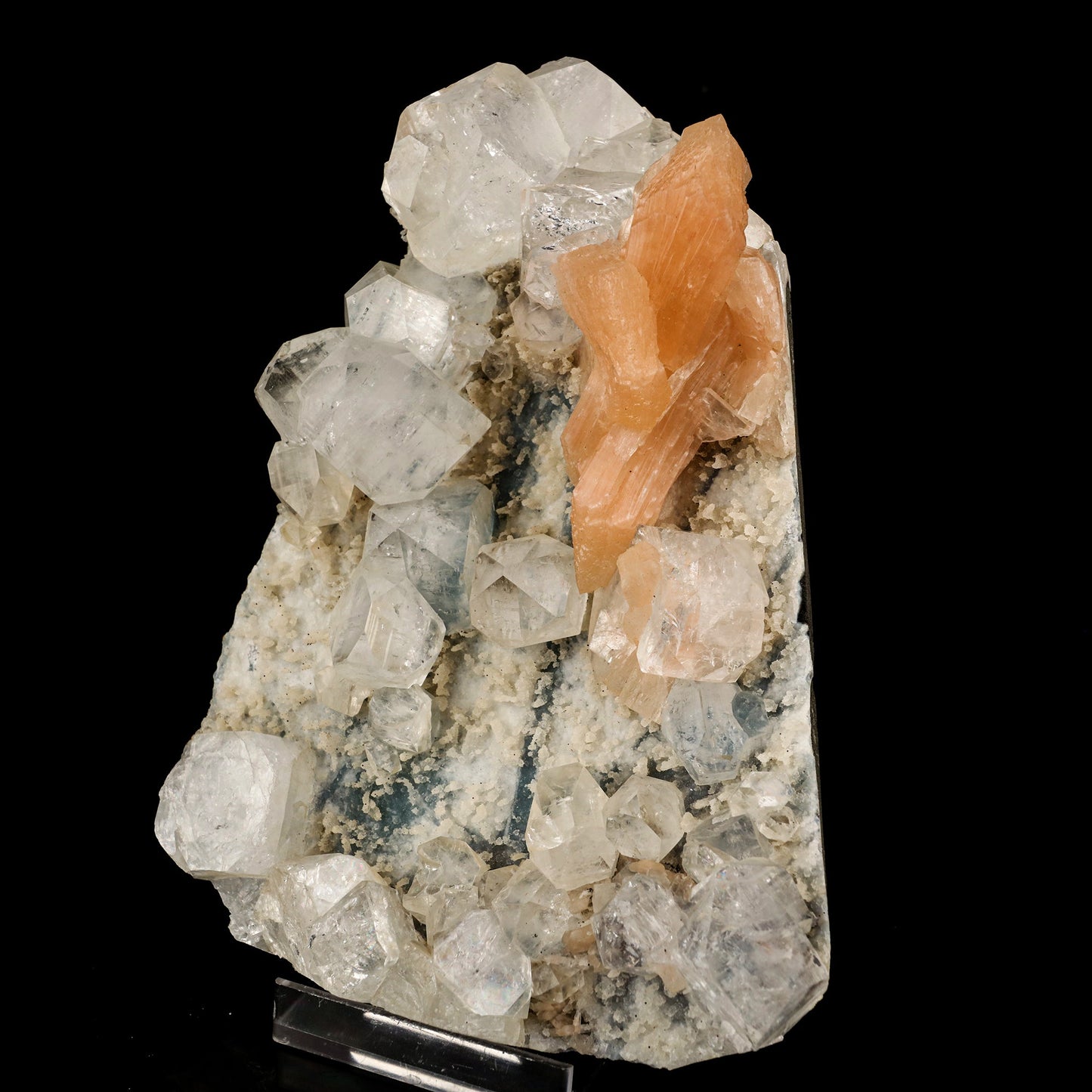 Apophyllite Cubes with Stilbite and Chalcedony Natural Mineral Specimen # B 5910 Apophyllite Superb Minerals