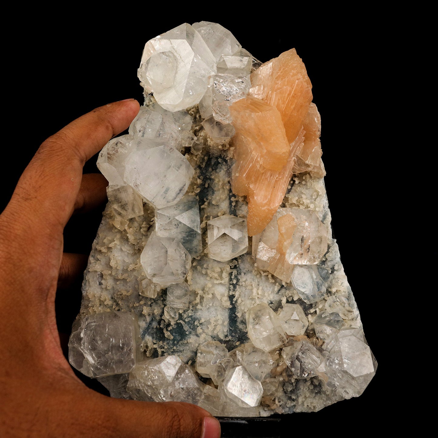 Apophyllite Cubes with Stilbite and Chalcedony Natural Mineral Specimen # B 5910 Apophyllite Superb Minerals