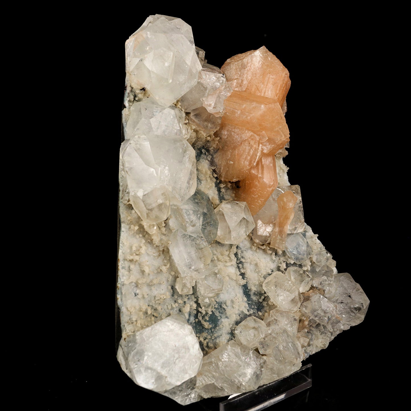 Apophyllite Cubes with Stilbite and Chalcedony Natural Mineral Specimen # B 5910 Apophyllite Superb Minerals
