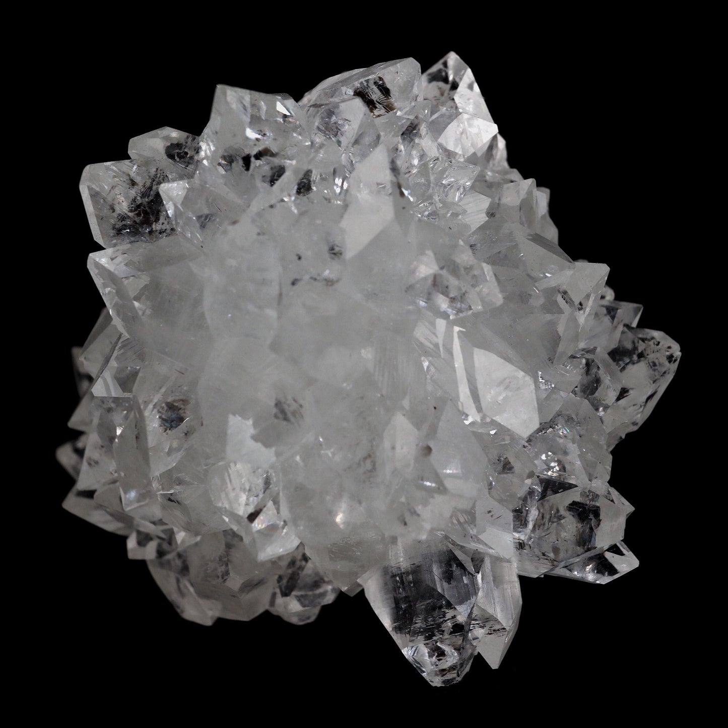 Apophyllite Gemmy Crystals with Stilbite Natural Mineral Specimen # B… https://www.superbminerals.us/products/apophyllite-gemmy-crystals-with-stilbite-natural-mineral-specimen-b-4590 Features:A striking and beautiful apophyllite with stilbite stalactite. This remarkable specimen is highlighted by a stunning, sharply pyramidal apophyllite with a gem ending and a double terminated crystal. The tan stilbites provide a nice touch. This is one of the most sculptural and exquisite apophyllites