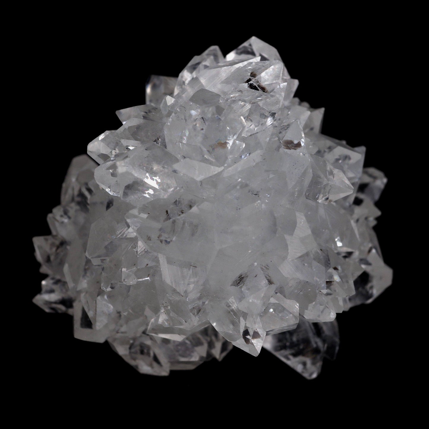 Apophyllite Gemmy Crystals with Stilbite Natural Mineral Specimen # B… https://www.superbminerals.us/products/apophyllite-gemmy-crystals-with-stilbite-natural-mineral-specimen-b-4590 Features:A striking and beautiful apophyllite with stilbite stalactite. This remarkable specimen is highlighted by a stunning, sharply pyramidal apophyllite with a gem ending and a double terminated crystal. The tan stilbites provide a nice touch. This is one of the most sculptural and exquisite apophyllites