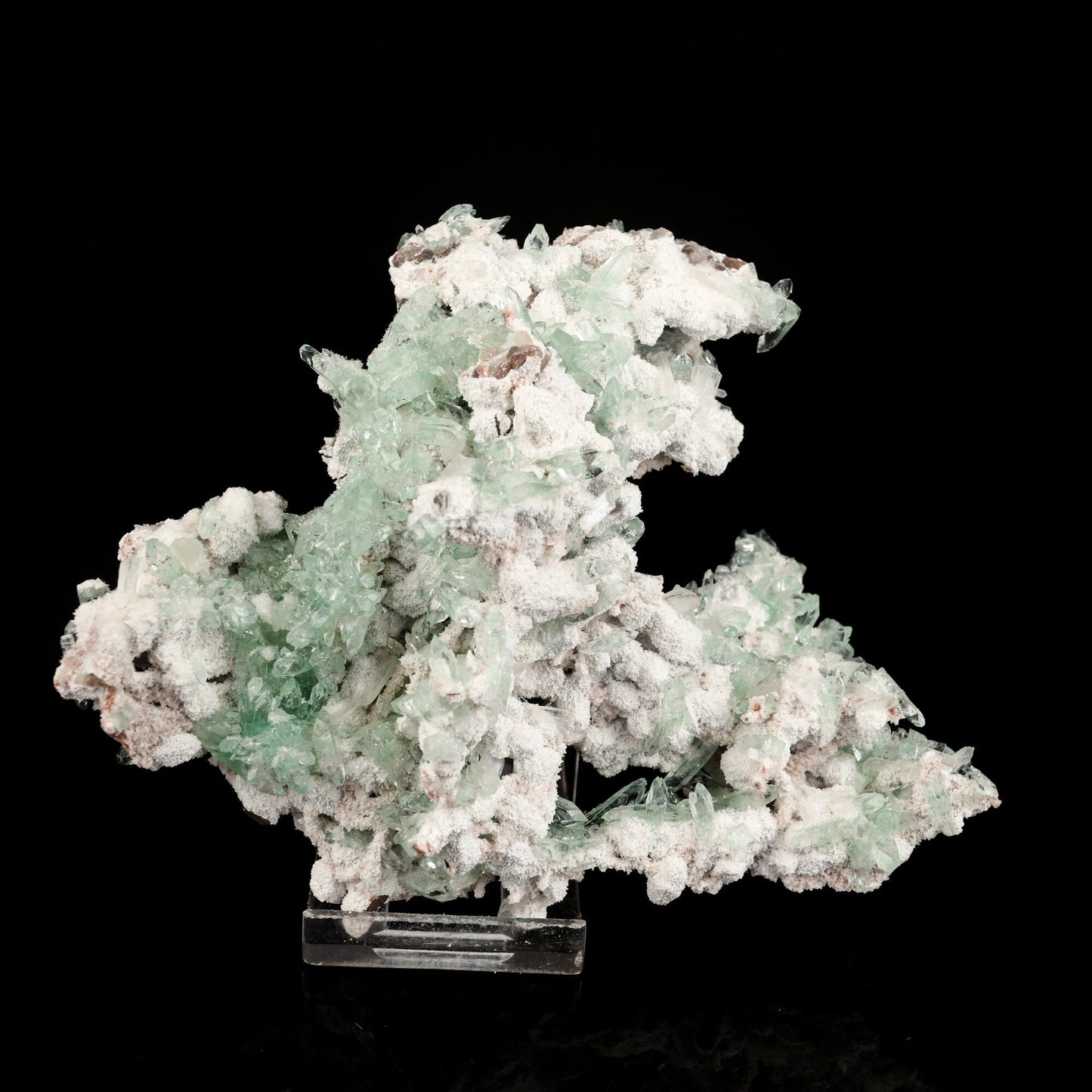Apophyllite Green with Mordenite Natural Mineral Specimen # B 6570 Apophyllite Superb Minerals