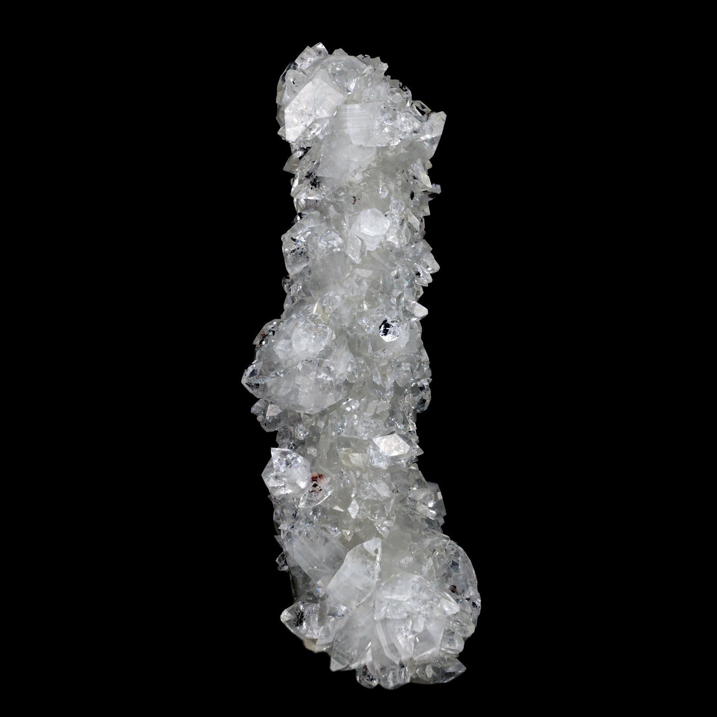 Apophyllite Sparkling Crystal Stalactite Natural Mineral Specimen # B … https://www.superbminerals.us/products/apophyllite-sparkling-crystal-stalactite-natural-mineral-specimen-b-3913 FeaturesA splendid white, microcrystalline Apophyllite underground rock formation mostly covered with a glistening layer of Apophyllite crystals. The mix and differentiation alongside the radiance, shading and crystal development is remarkable. A striking and tasteful piece in superb condition.