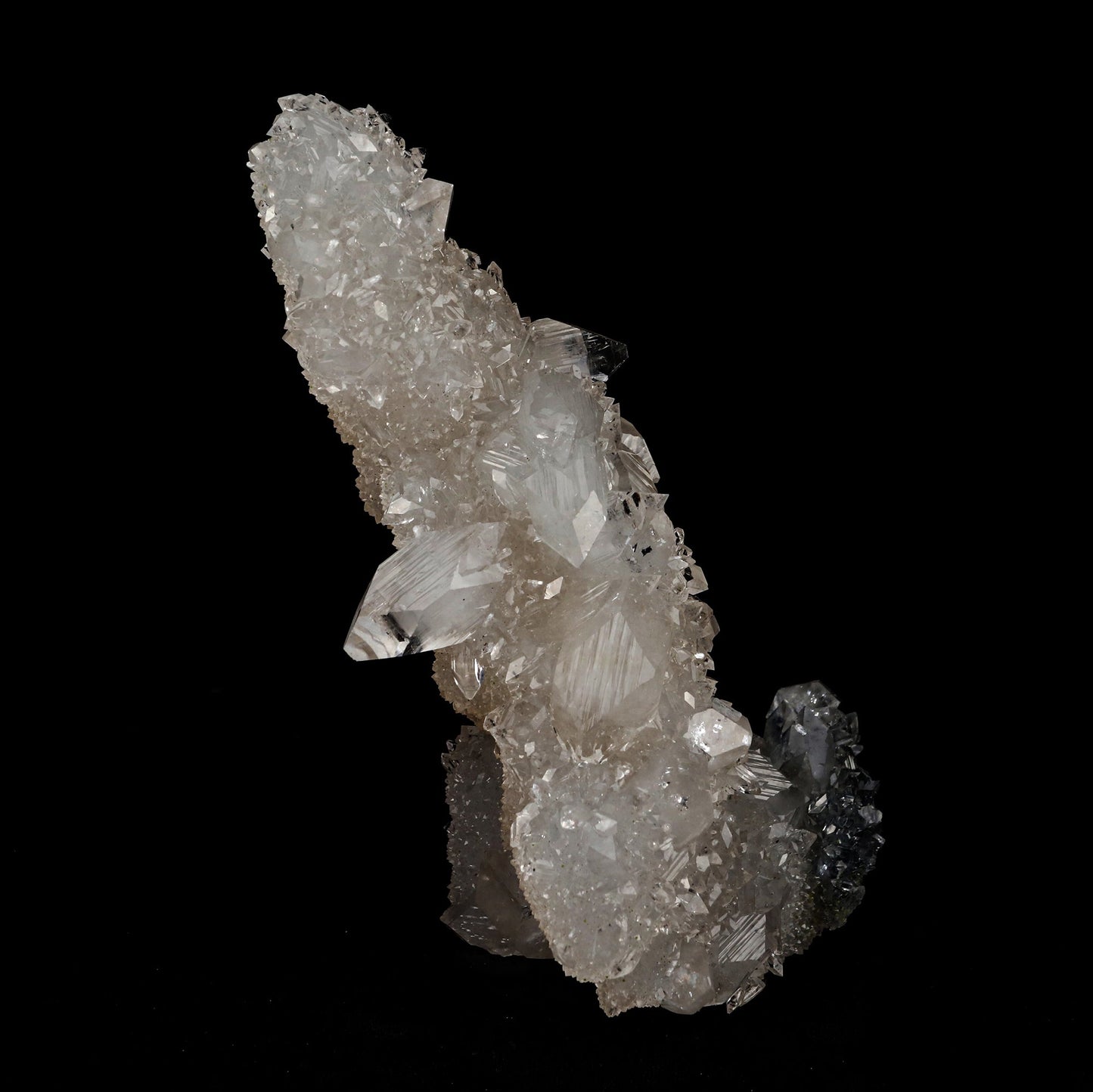 Apophyllite tower with MM Quartz Natural Mineral Specimen # B 5349 Apophyllite Superb Minerals
