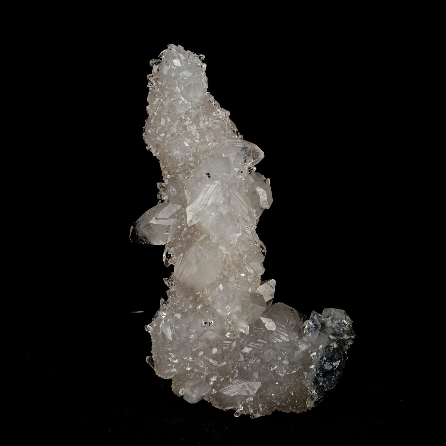 Apophyllite tower with MM Quartz Natural Mineral Specimen # B 5349 Apophyllite Superb Minerals
