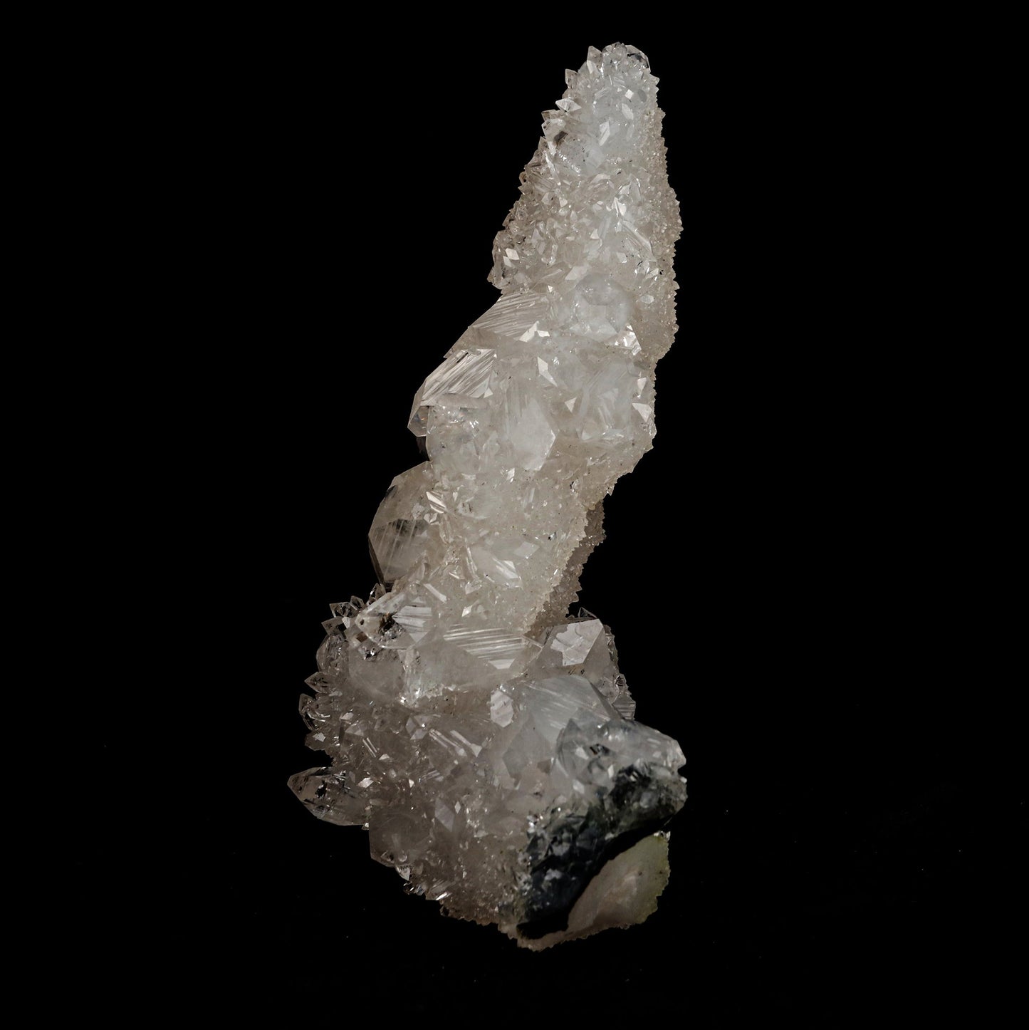 Apophyllite tower with MM Quartz Natural Mineral Specimen # B 5349 Apophyllite Superb Minerals