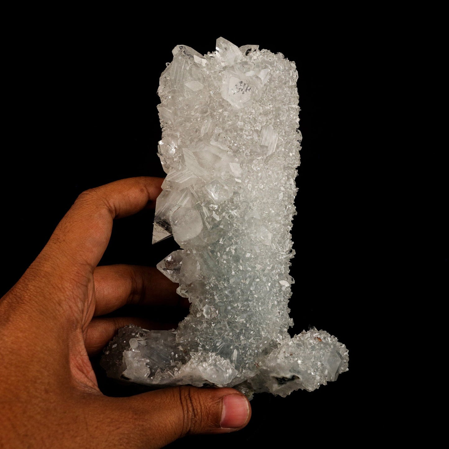 Apophyllite with Coated Calcite Natural Mineral Specimen # B 6618 Apophyllite Superb Minerals