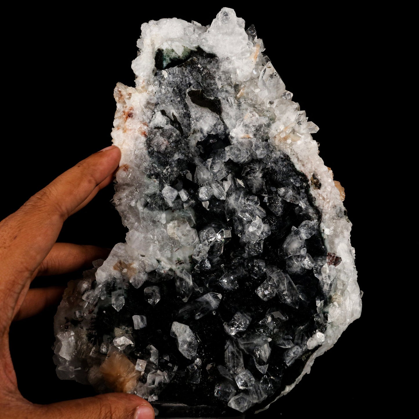 Apophyllite with Stilbite Dual Side Natural Mineral Specimen # B 6464 Apophyllite Superb Minerals
