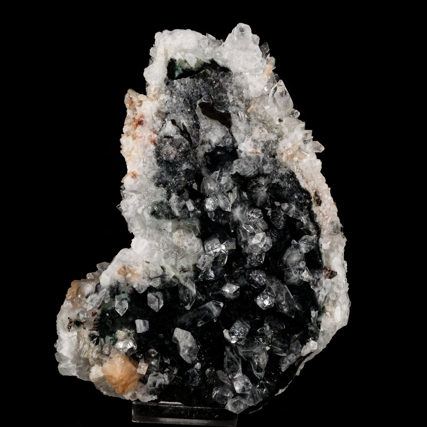 Apophyllite with Stilbite Dual Side Natural Mineral Specimen # B 6464 Apophyllite Superb Minerals