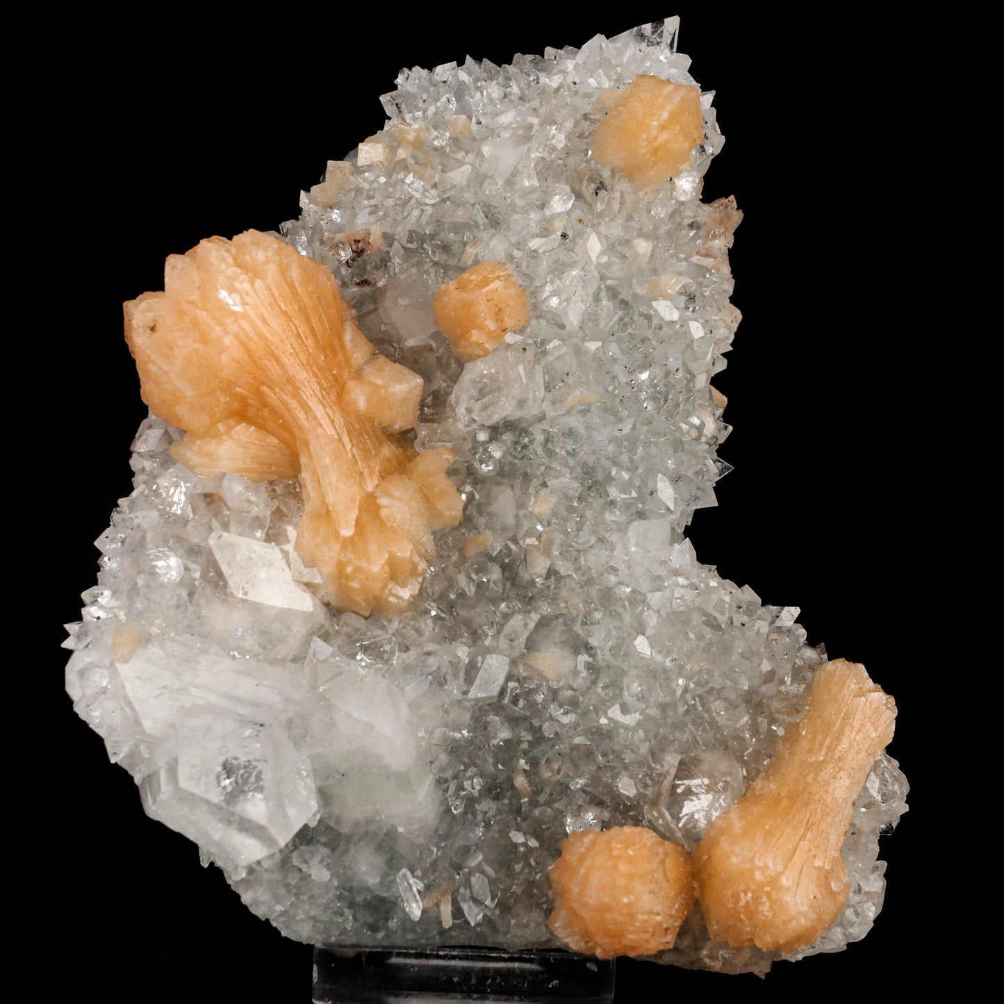 Apophyllite with Stilbite Dual Side Natural Mineral Specimen # B 6464 Apophyllite Superb Minerals