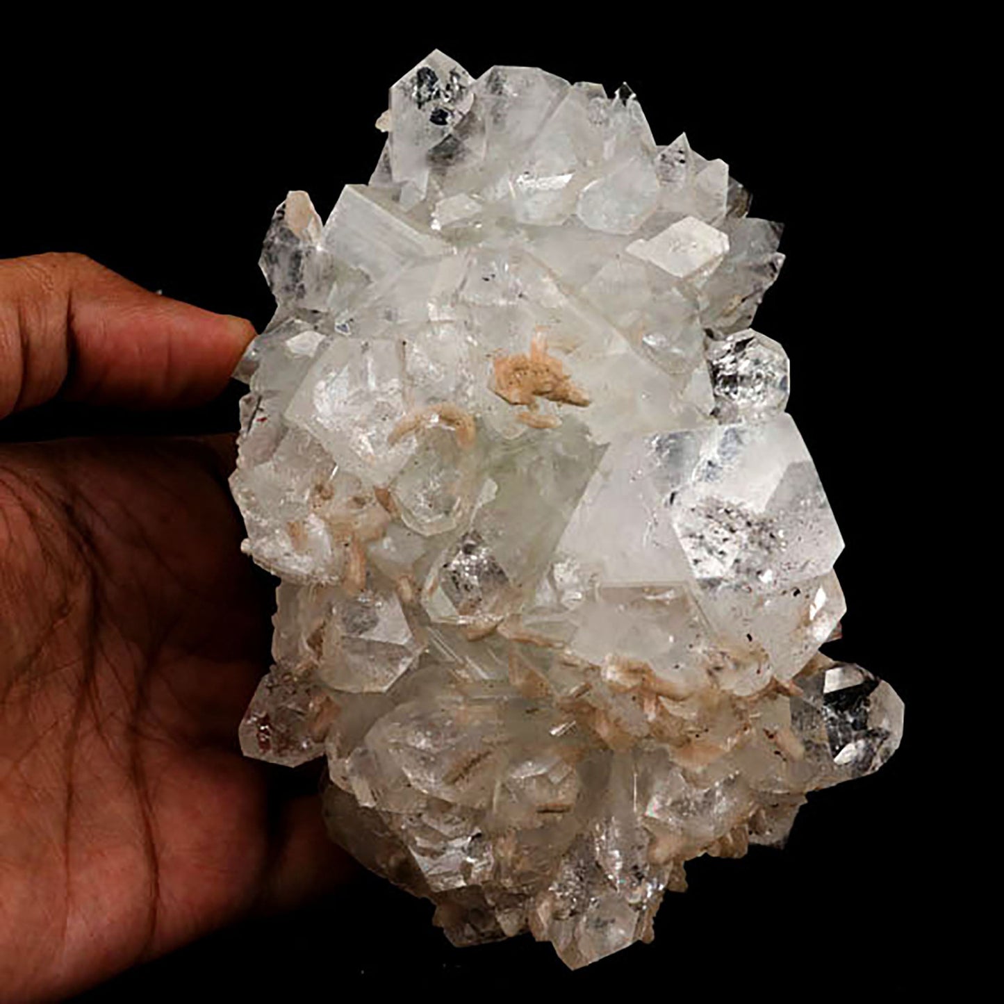 Apophyllite with Stilbite Natural Mineral Specimen# B 5427 Apophyllite Superb Minerals