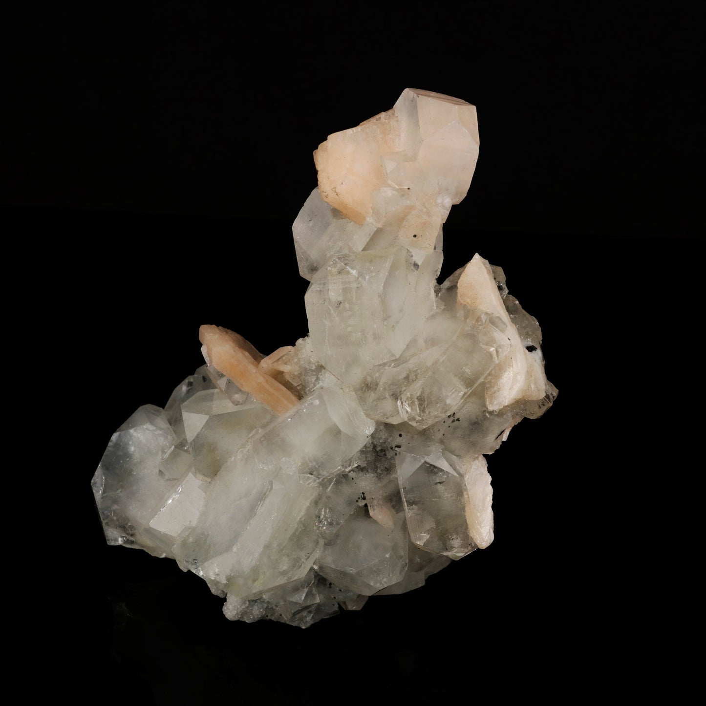 Apophyllite with Stilbite Natural Mineral Specimen # B 5603 Apophyllite Superb Minerals