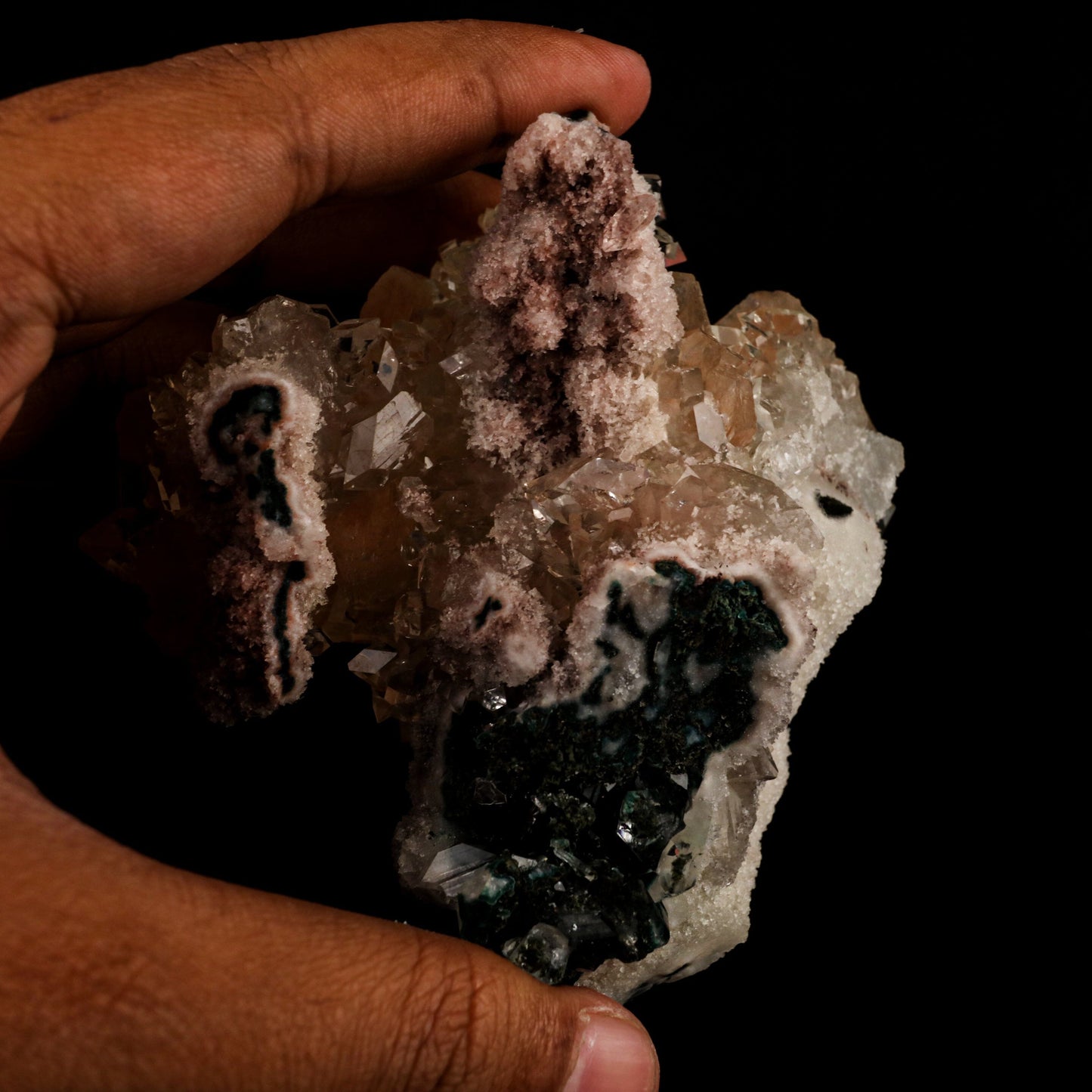 Apophyllite with Stilbite Natural Mineral Specimen # B 6462 Apophyllite Superb Minerals