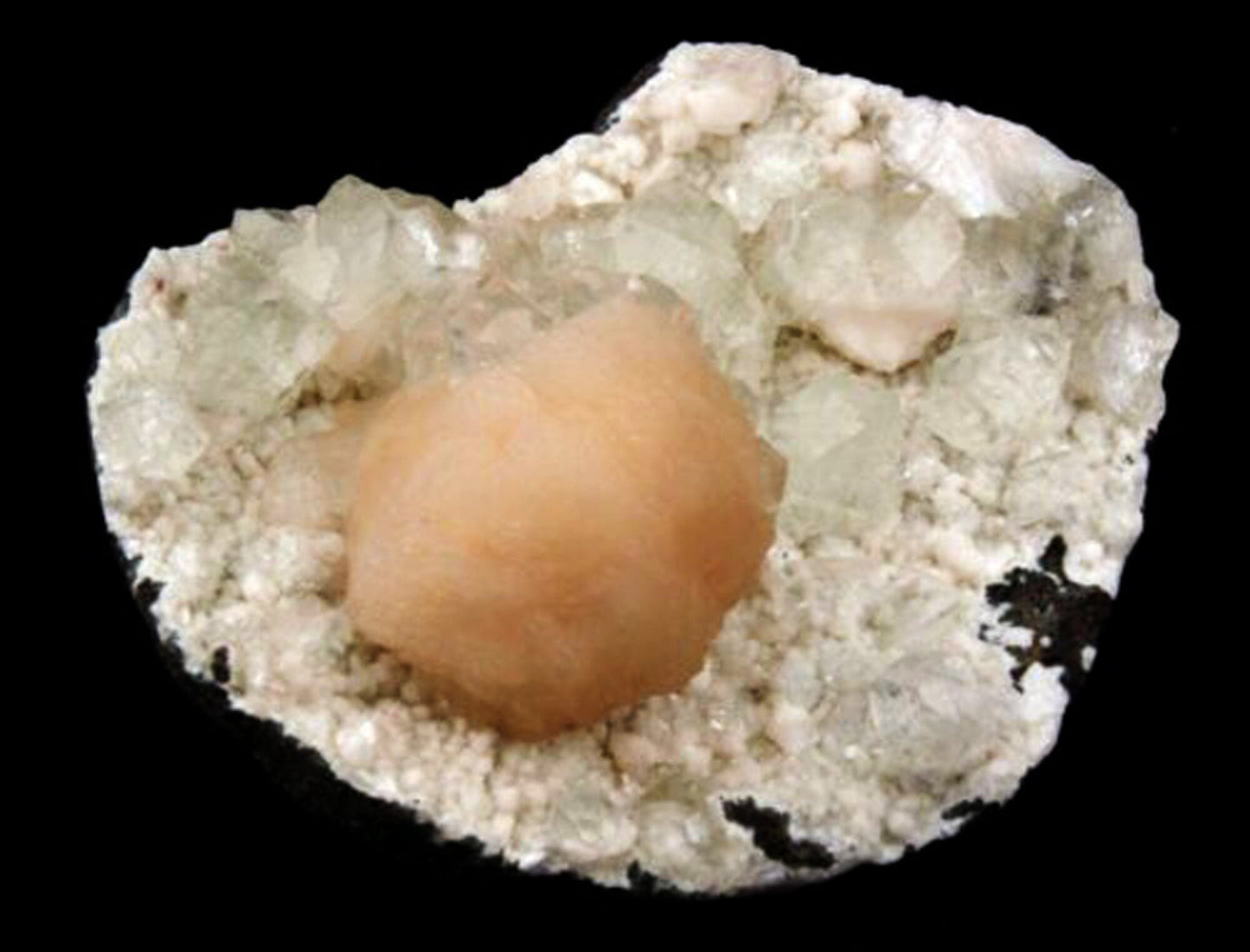 Apophyllite with Stilbite on Chalcedony Natural Mineral Specimen# B 1629 Apophyllite Superb Minerals 