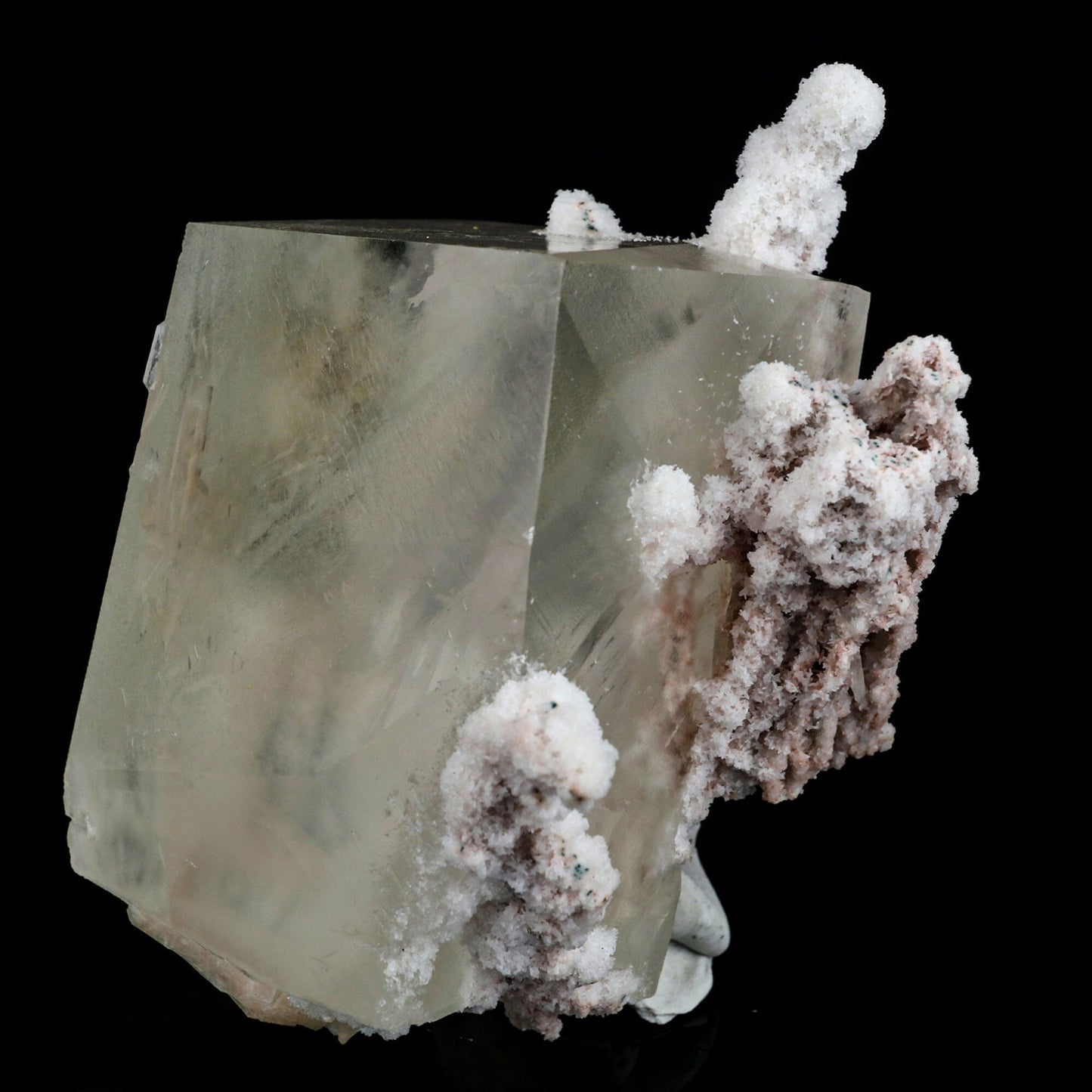 Calcite Cube with Chalcedony Corals Natural Mineral Specimen # B 6481 Calcite Superb Minerals