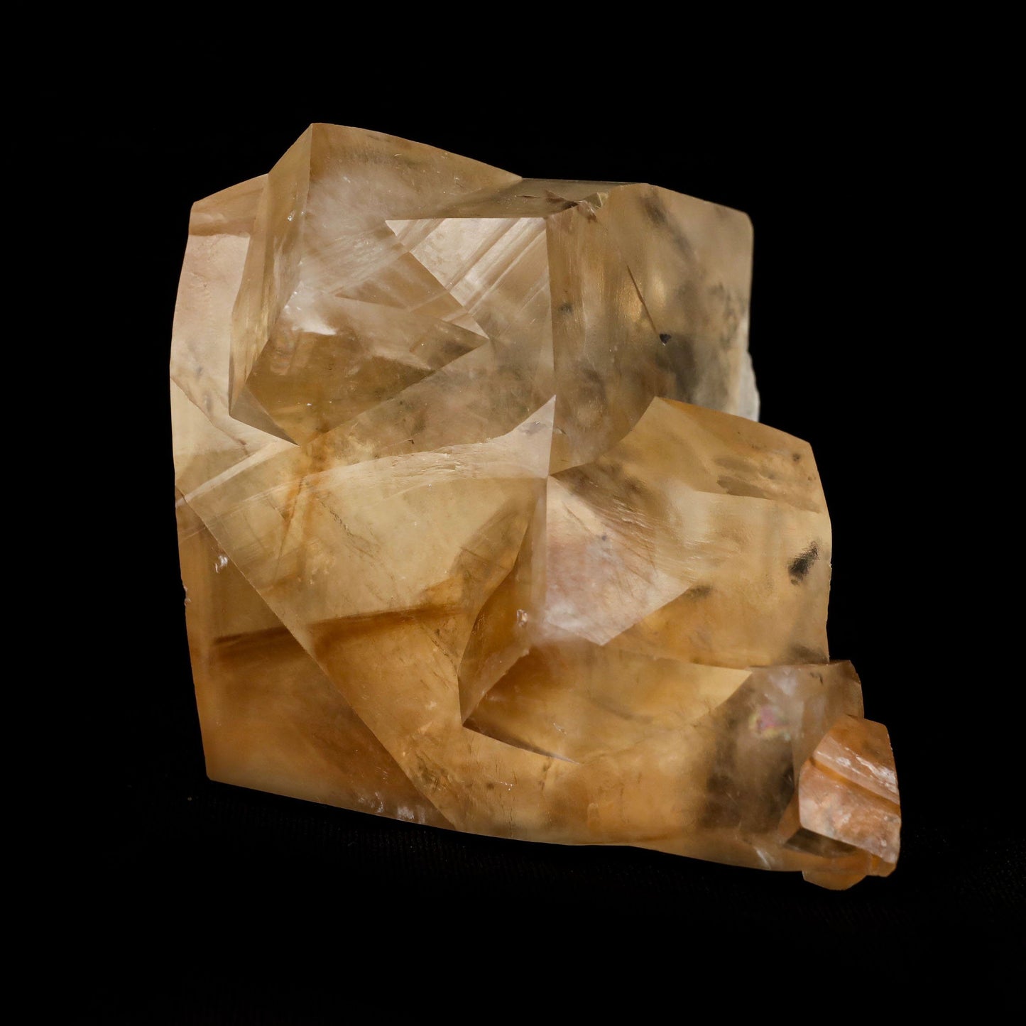 Calcite Terminated Golden Color Natural Mineral Specimen # B 4935 https://www.superbminerals.us/products/calcite-terminated-golden-color-natural-mineral-specimen-b-4935 Features: A Geode encrusted with beautiful, transparent Amethyst Quartz crystals in deep purple. Amethyst's vivid purple is unlike anything else on the market, and this piece is no exception. Aesthetic, with excellent colour and shine, and at a great price. It is in good shape. Primary Mineral(s): Calcite