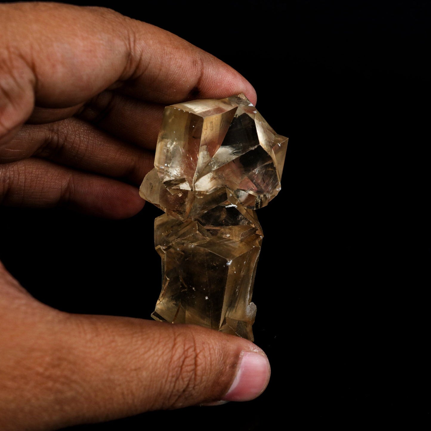 Calcite Terminated Golden Color Natural Mineral Specimen # B 6469 Calcite Superb Minerals