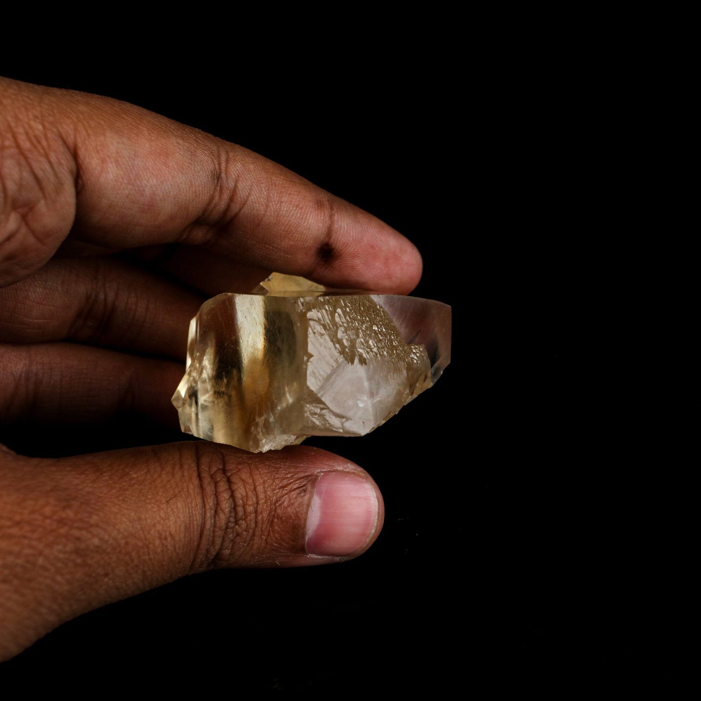 Calcite Terminated Golden Color Natural Mineral Specimen # B 6484 Calcite Superb Minerals