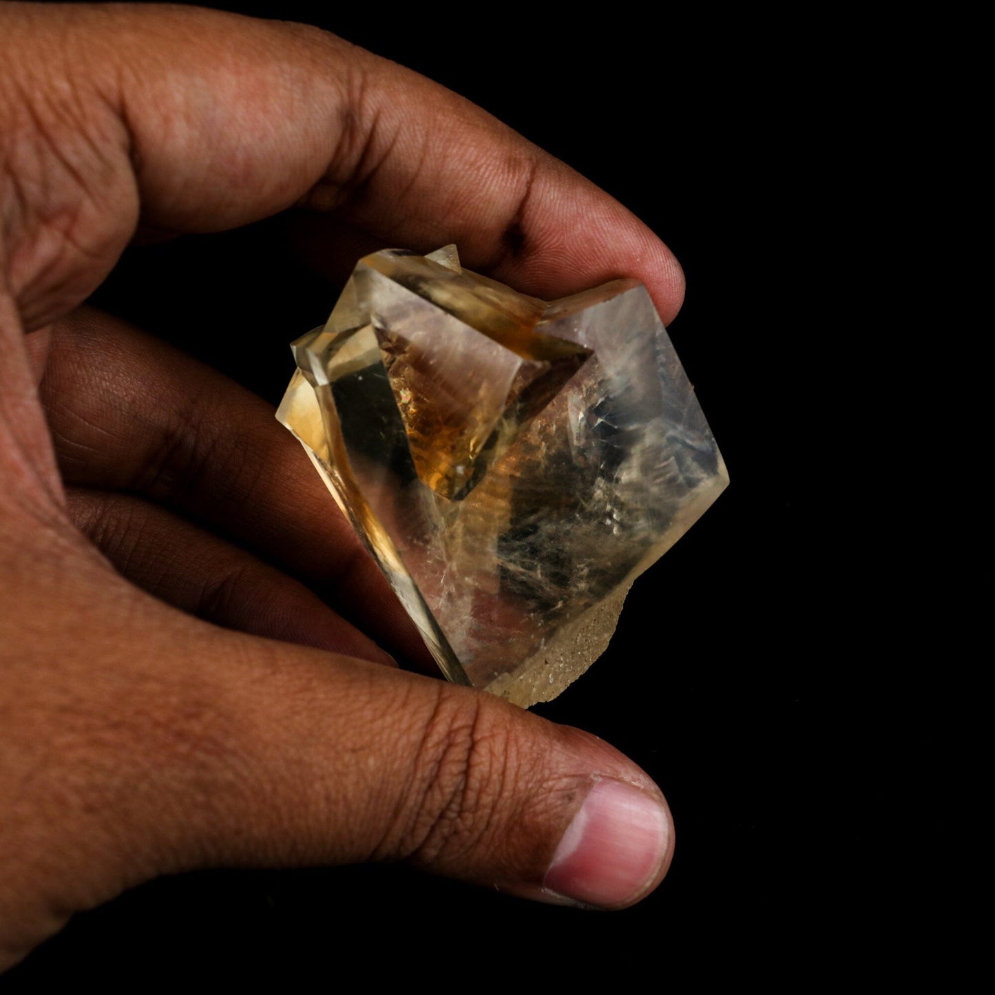 Calcite Terminated Golden Color Natural Mineral Specimen # B 6484 Calcite Superb Minerals
