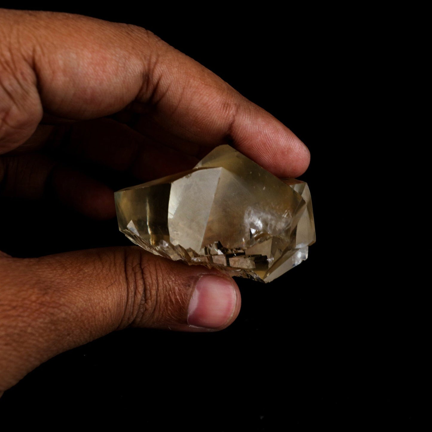 Calcite Terminated Golden Color Natural Mineral Specimen # B 6484 Calcite Superb Minerals