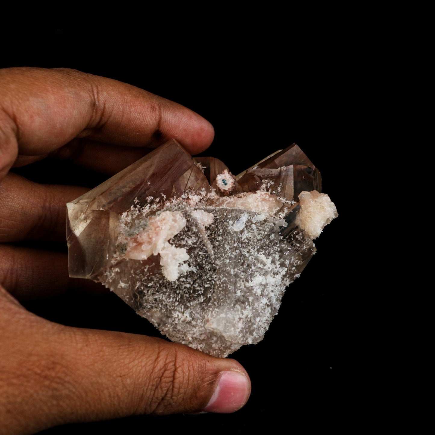 Calcite Terminated Golden Color Natural Mineral Specimen # B 6490 Calcite Superb Minerals