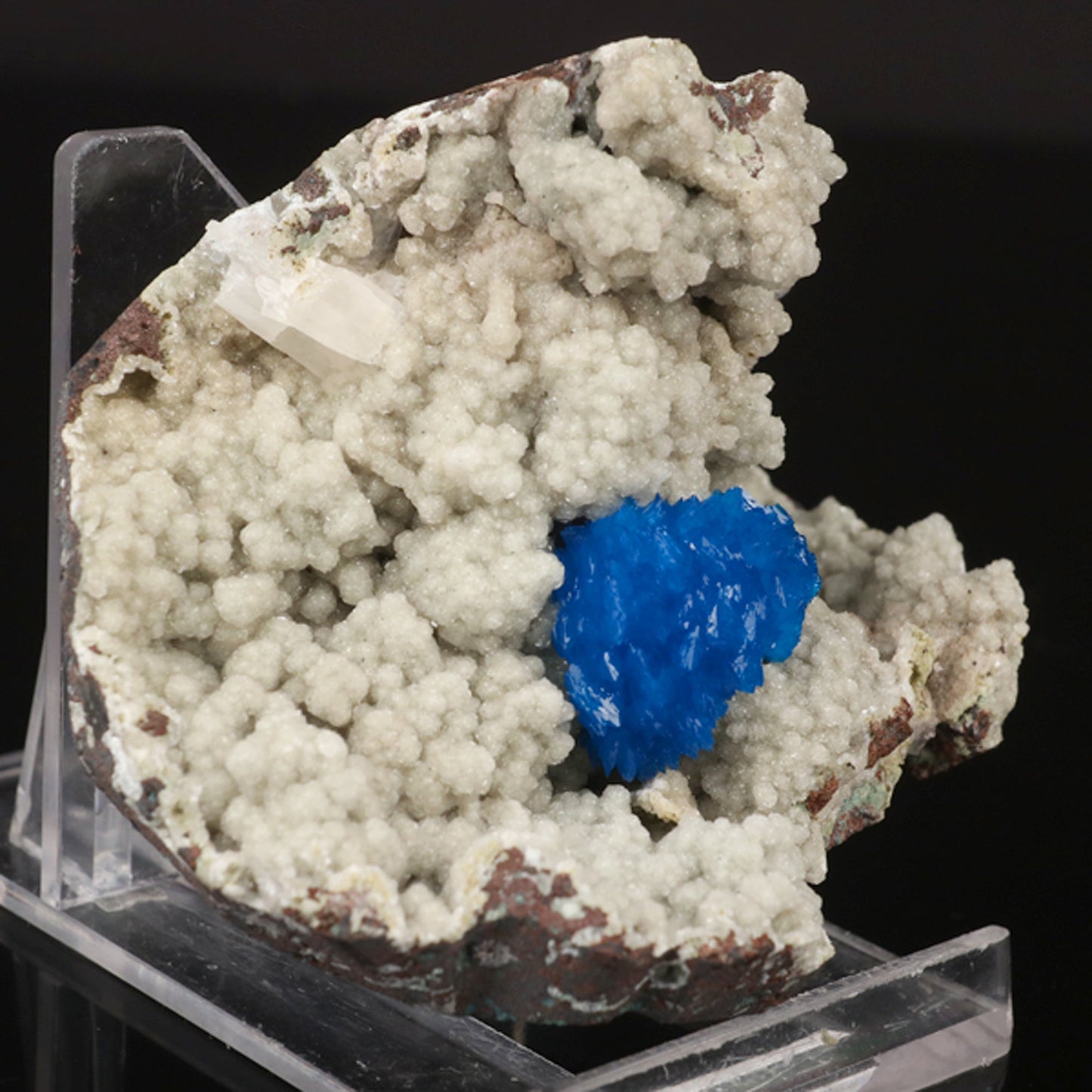 Cavansite on Heulandite (Rare Find) Natural Mineral Specimen # B 5777 cavansite Superb Minerals