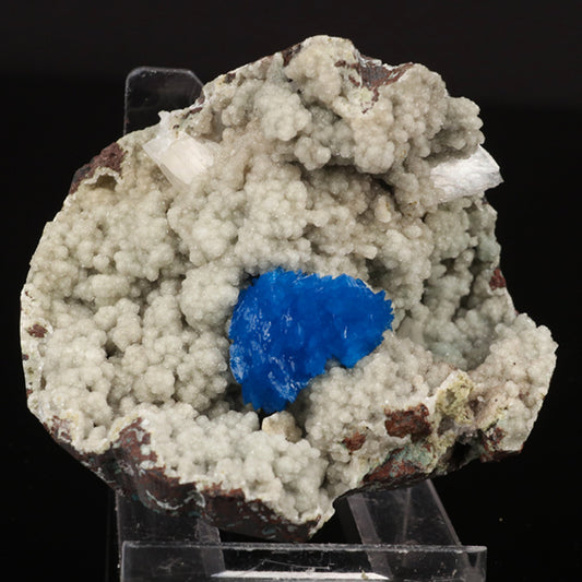 Cavansite on Heulandite (Rare Find) Natural Mineral Specimen # B 5777 cavansite Superb Minerals