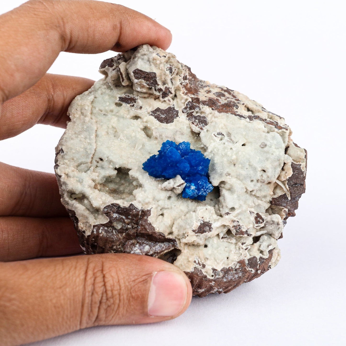 Cavansite on Heulandite (Rare Find) Natural Mineral Specimen # B 6479 Cavansite Superb Minerals