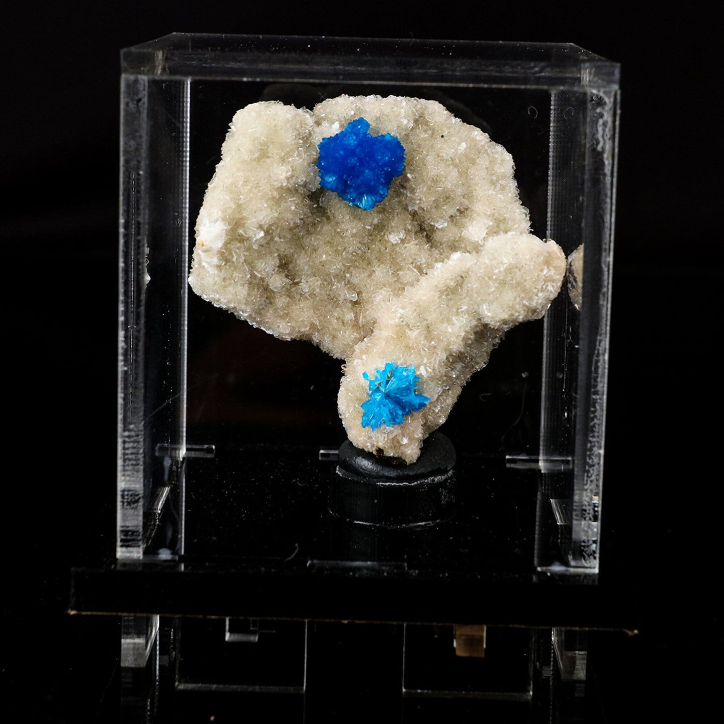 Cavansite on Heulandite (Rare Find) Natural Mineral Specimen # B 6715 Cavansite Superb Minerals