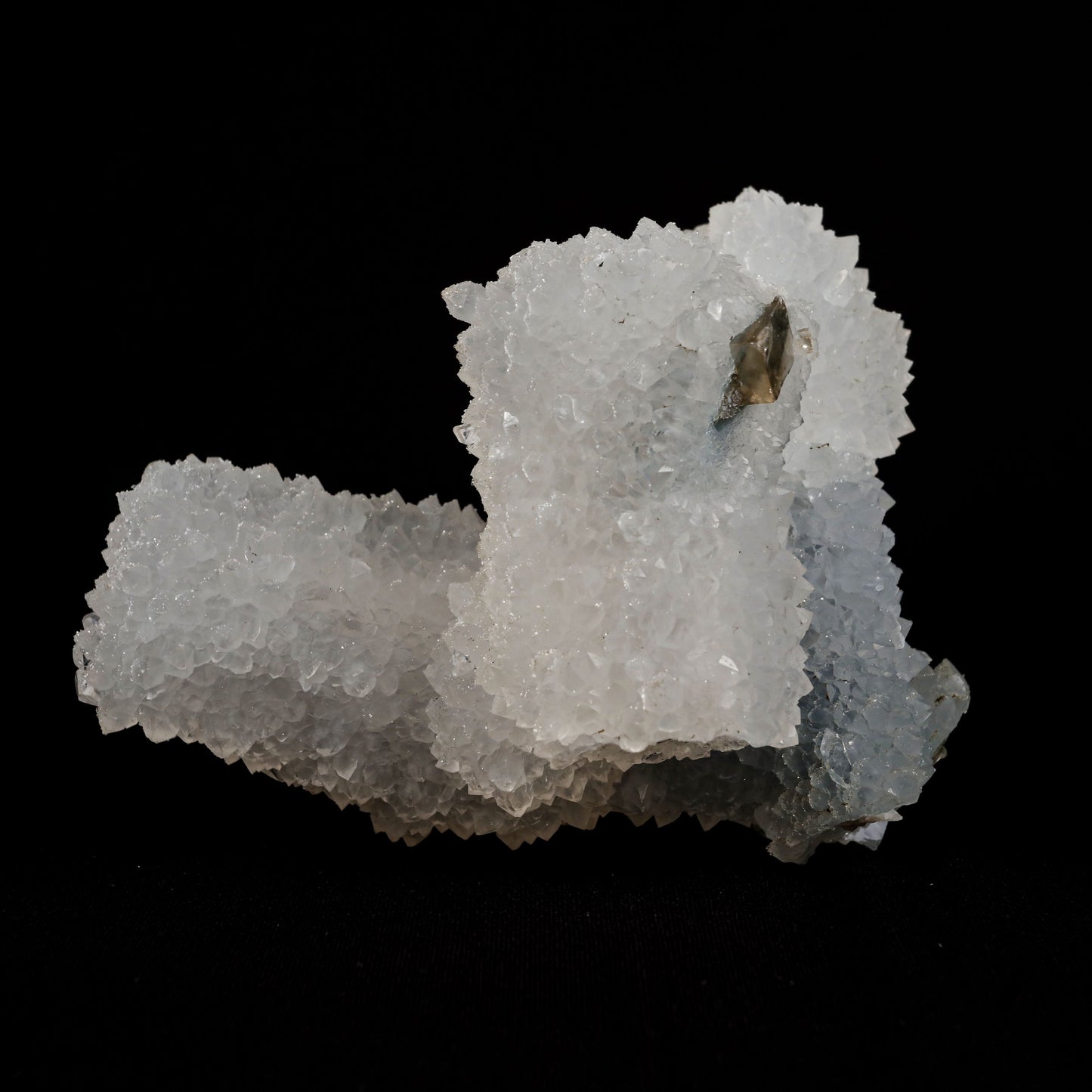 Coated Calcite On MM Quartz Natural Mineral Specimen # B 4998 https://www.superbminerals.us/products/coated-calcite-on-mm-quartz-natural-mineral-specimen-b-4998 Features: Scepter-shaped formation (wider cap on the end of a narrower stem) of translucent colorless calcite crystals coated on the stem with colorless quartz crystals. The calcite crystals are coated on termination. A very aesthetic piece In excellent condition.Primary Mineral(s): Coated Calcite
