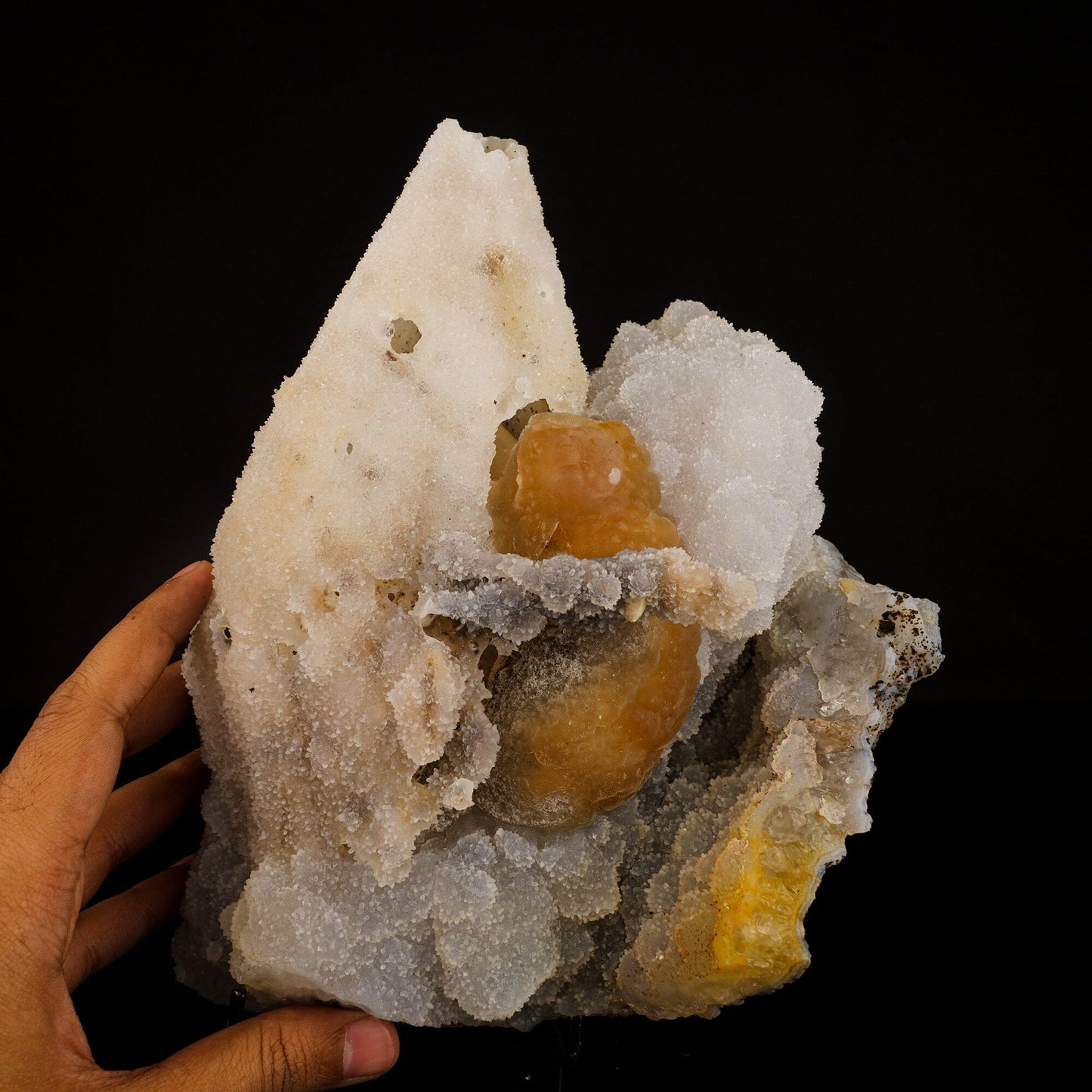 Coated Calcite with chalcedony Natural Mineral Specimen # B 6664 Calcite Superb Minerals 