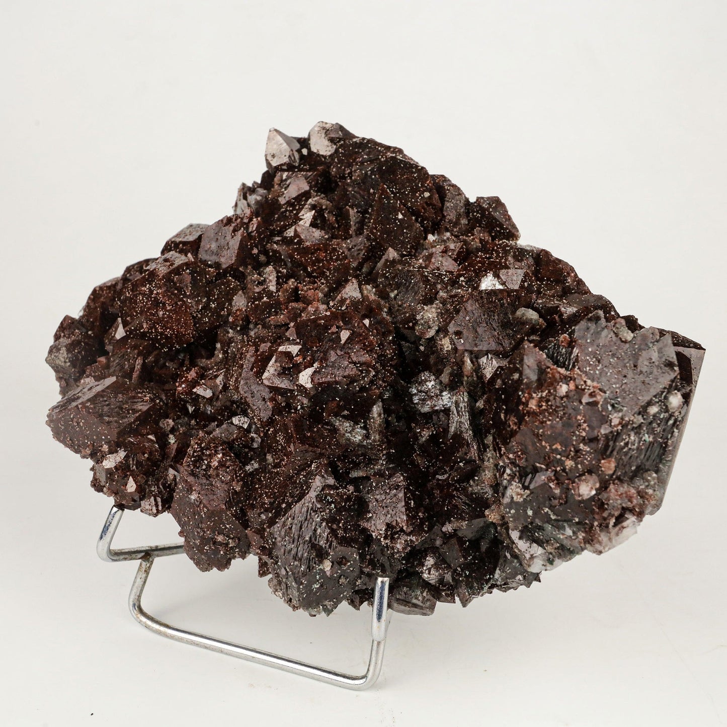 Dark Chocolate Marshy Apophyllite Free Standing dual Side Natural Mineral Specimen # B 6446 Marshy Apophyllite Superb Minerals