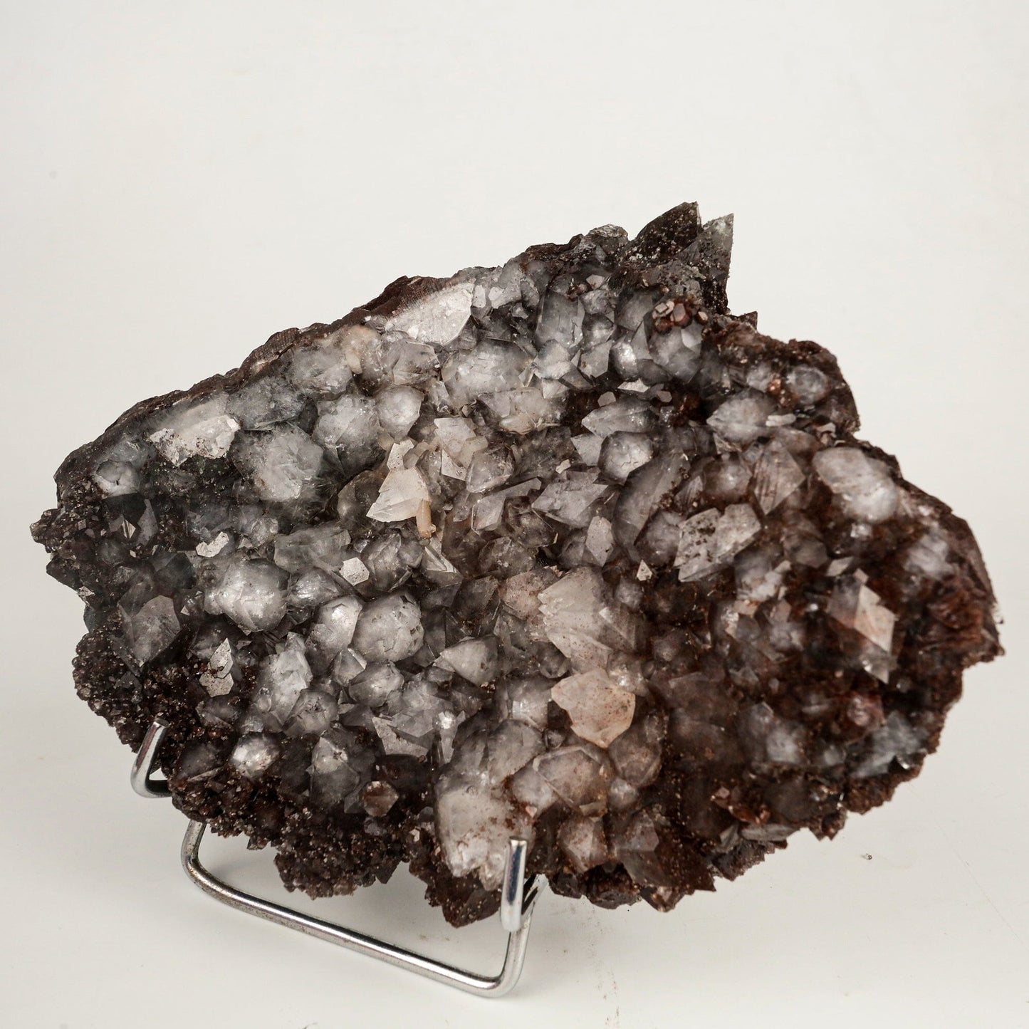 Dark Chocolate Marshy Apophyllite Free Standing dual Side Natural Mineral Specimen # B 6446 Marshy Apophyllite Superb Minerals
