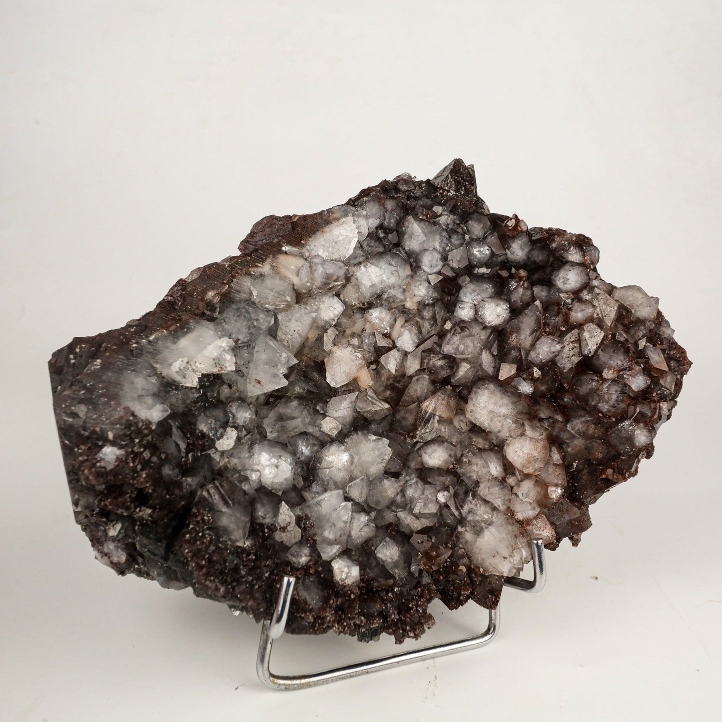 Dark Chocolate Marshy Apophyllite Free Standing dual Side Natural Mineral Specimen # B 6446 Marshy Apophyllite Superb Minerals