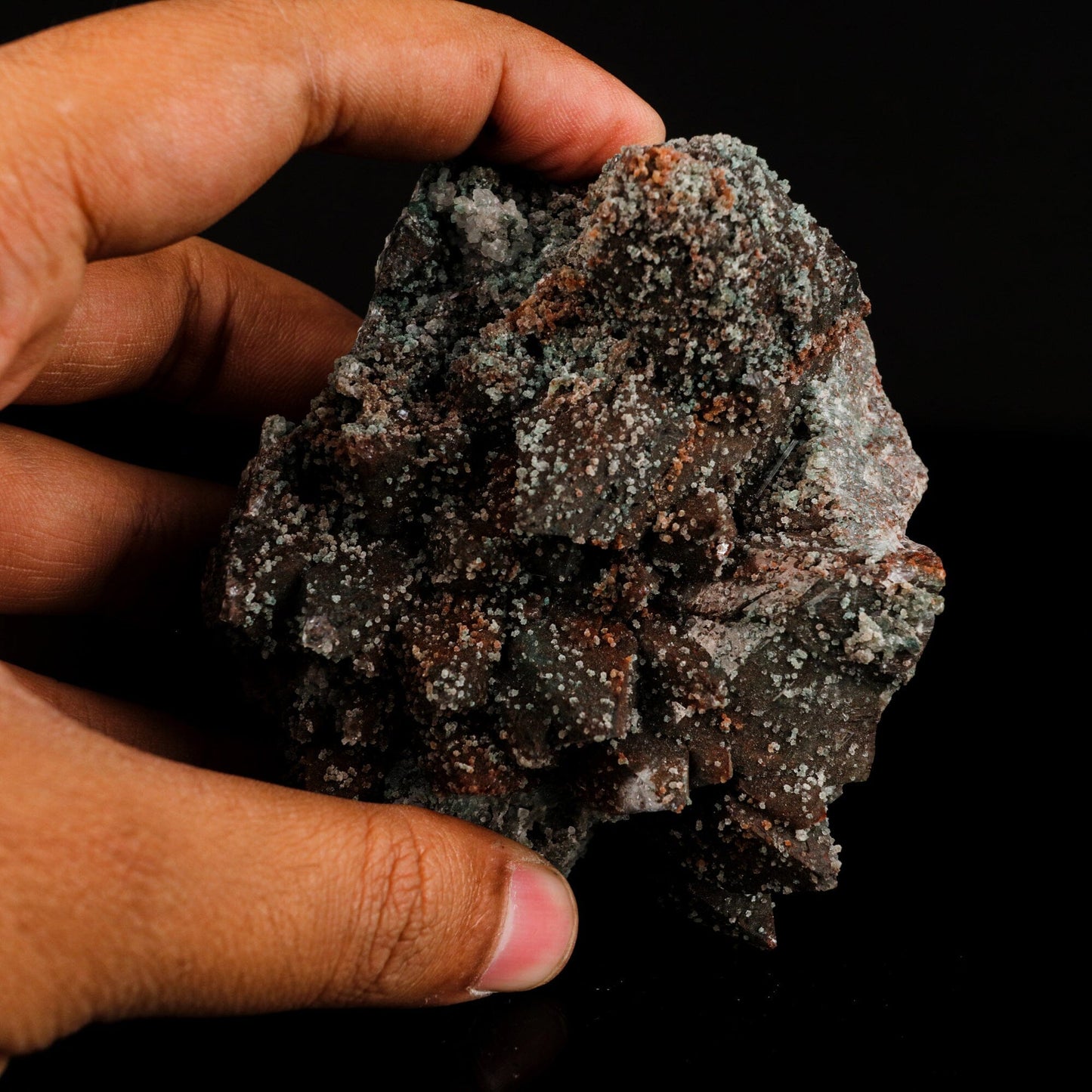 Dark Chocolate Marshy Apophyllite Natural Mineral Specimen # B 6564 Marshy Apophyllite Superb Minerals