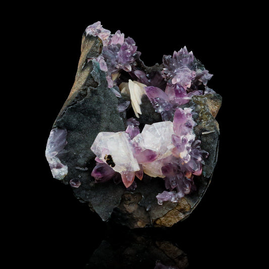 Eye Catching Amethyst, Inside Chabazite Geode Natural Mineral Specimen # B 4415 Chabazite Superb Minerals 