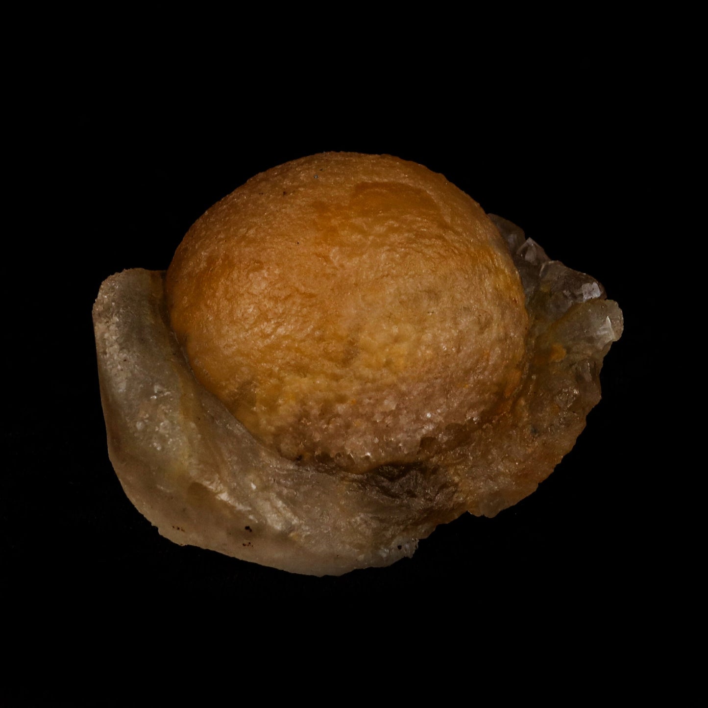 Fluorite ball on MM Quartz Natural Mineral Specimen # B 5343 Fluorite Superb Minerals