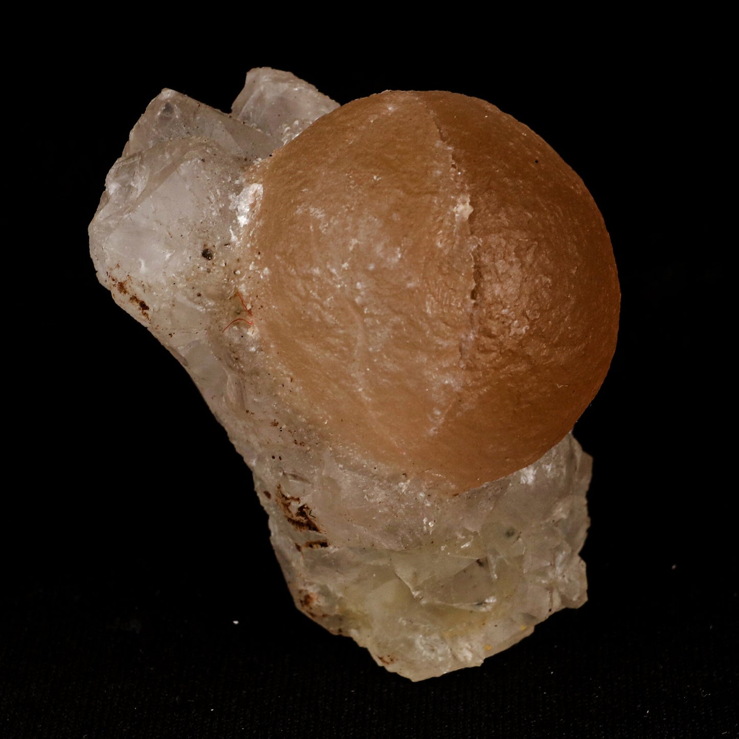 Fluorite ball on MM Quartz Natural Mineral Specimen # B 5354 Fluorite Superb Minerals